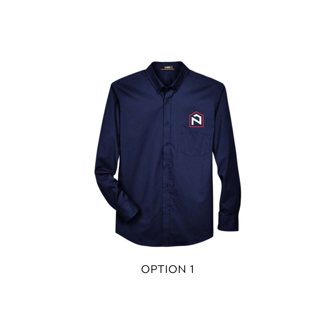 Chemise à manches longues classique pour homme - NEXFAB
