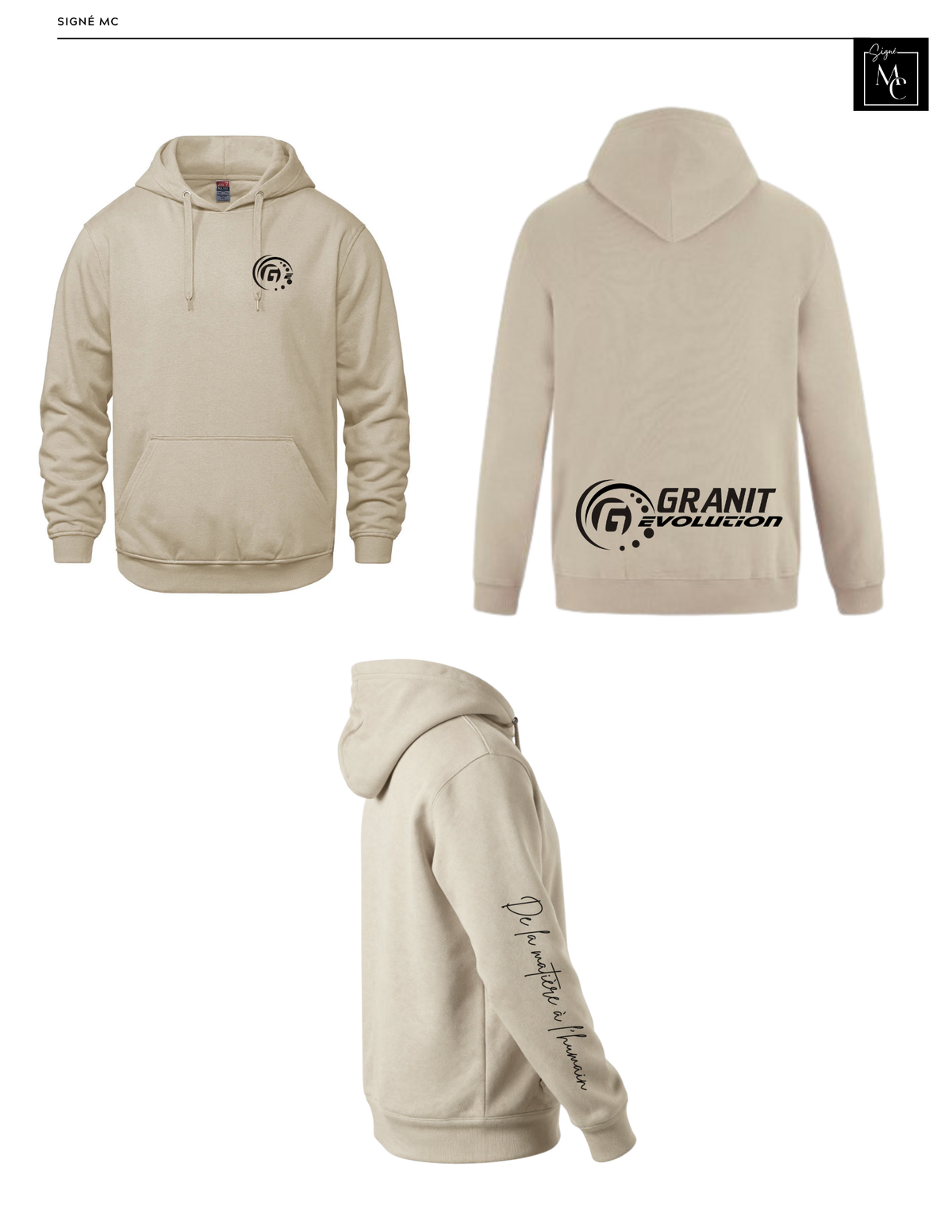 Hoodie régulier - Granit Evolution