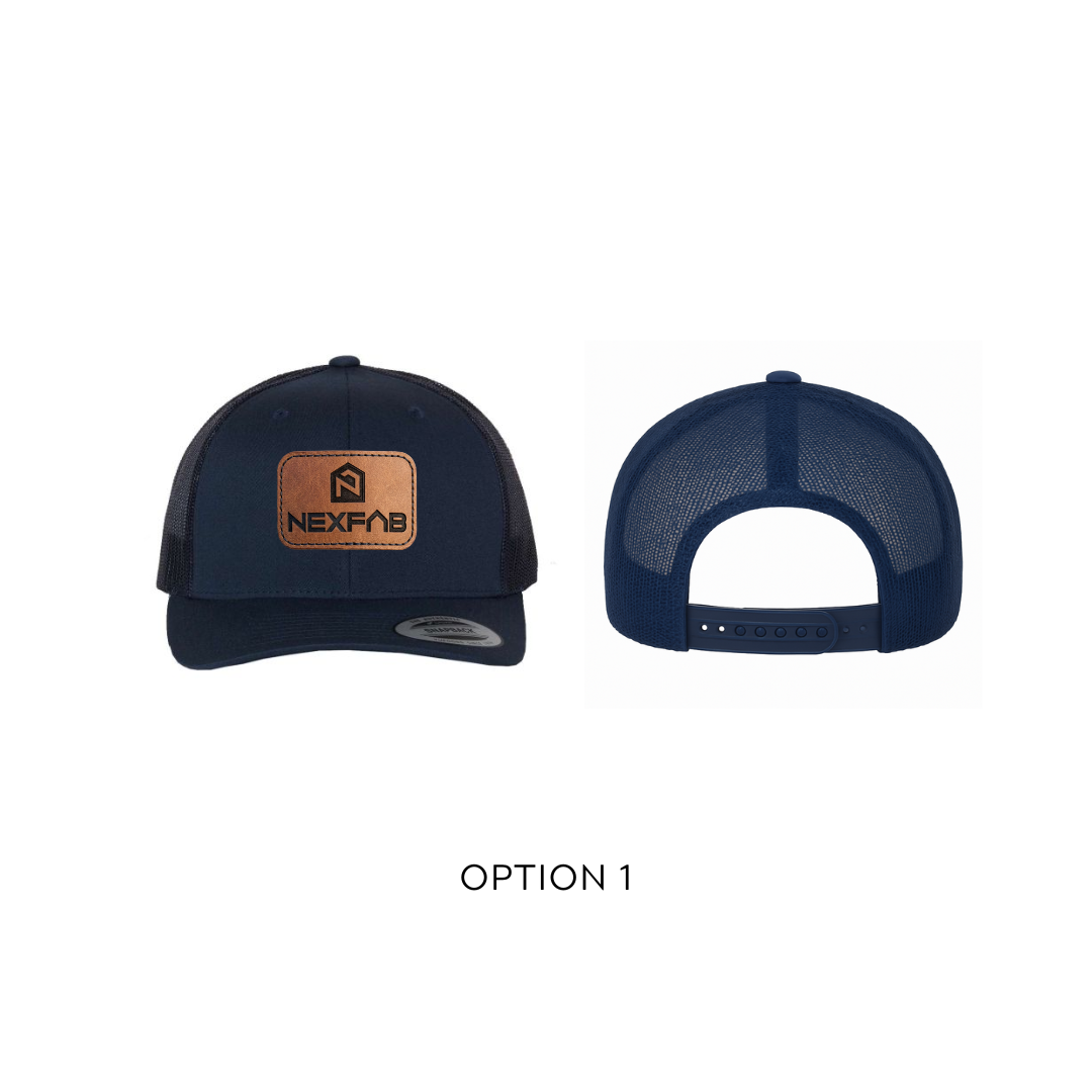Casquette avec mesh ajustable - NEXFAB patch de cuir