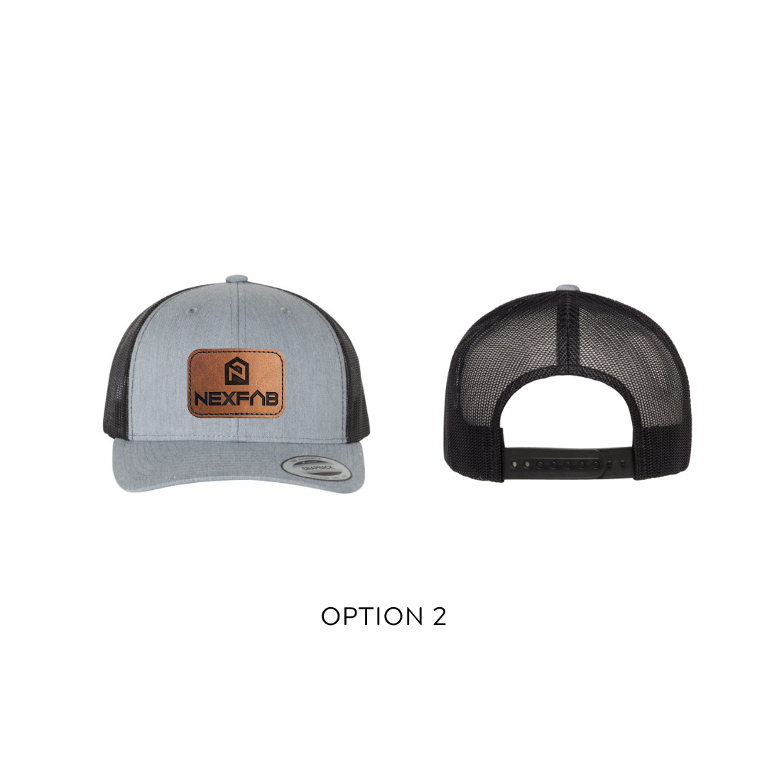Casquette avec mesh ajustable - NEXFAB patch de cuir