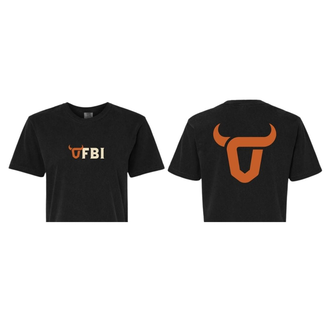 T-shirt crop pour femmes Festival du Boeuf d'Inverness