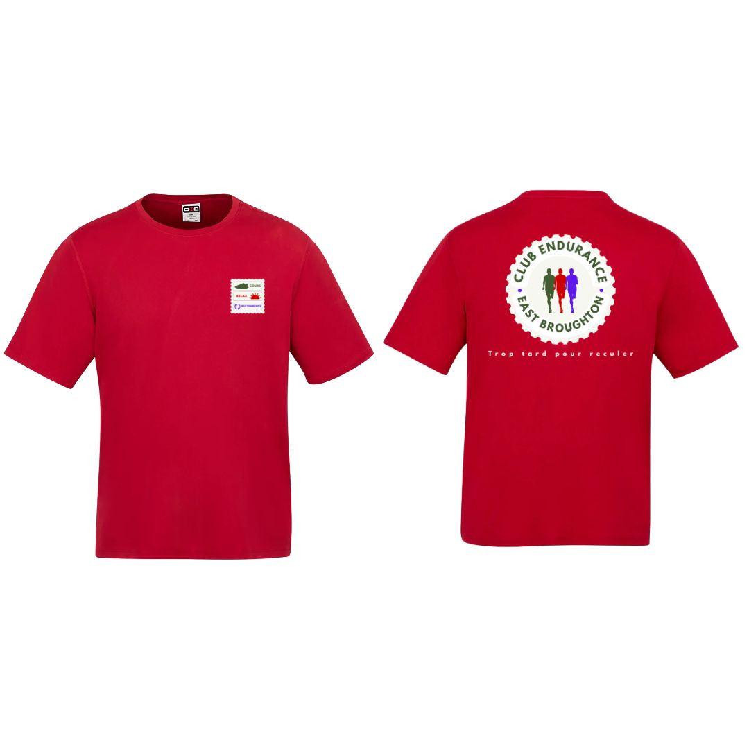 T-shirt DryFit pour homme rouge - Club Endurance EB