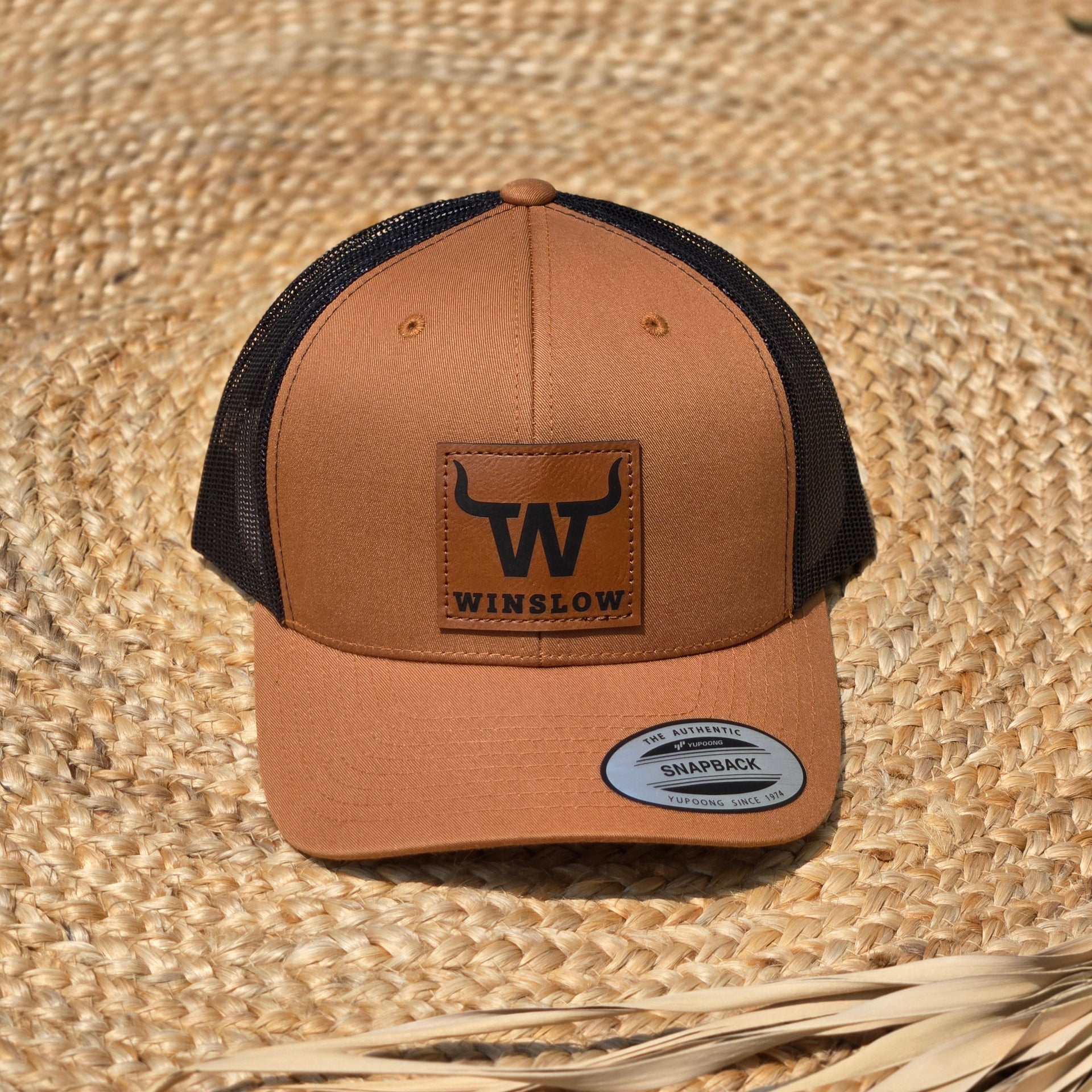 Casquette Winslow avec mesh ajustable - CARAMEL & NOIR
