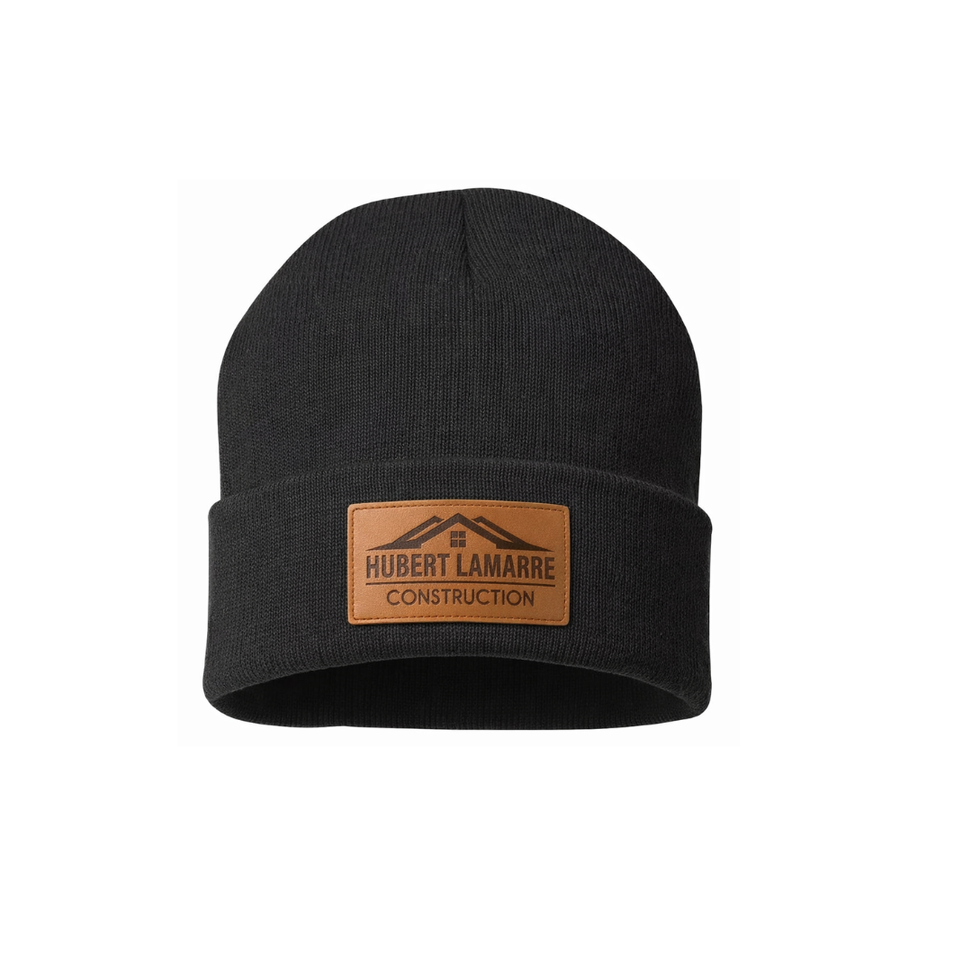 Tuque extensible Beanie 2.0 avec patch de cuir - CONSTRUCTION HUBERT LAMARRE