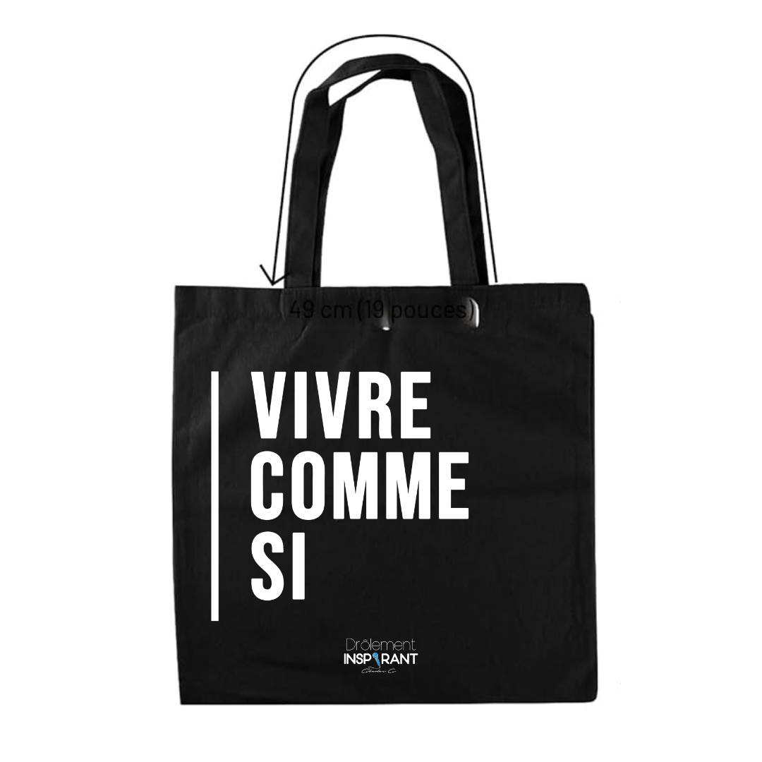 Tote Bag - Drôlement inspirant - citations variées