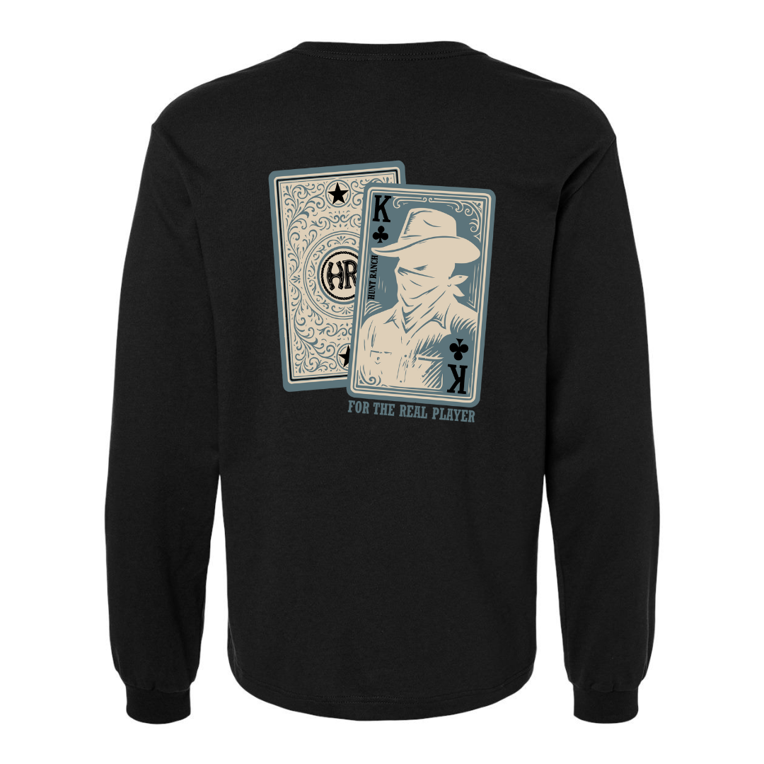 Chandail à Manches Longues – Card Real Player – Noir
