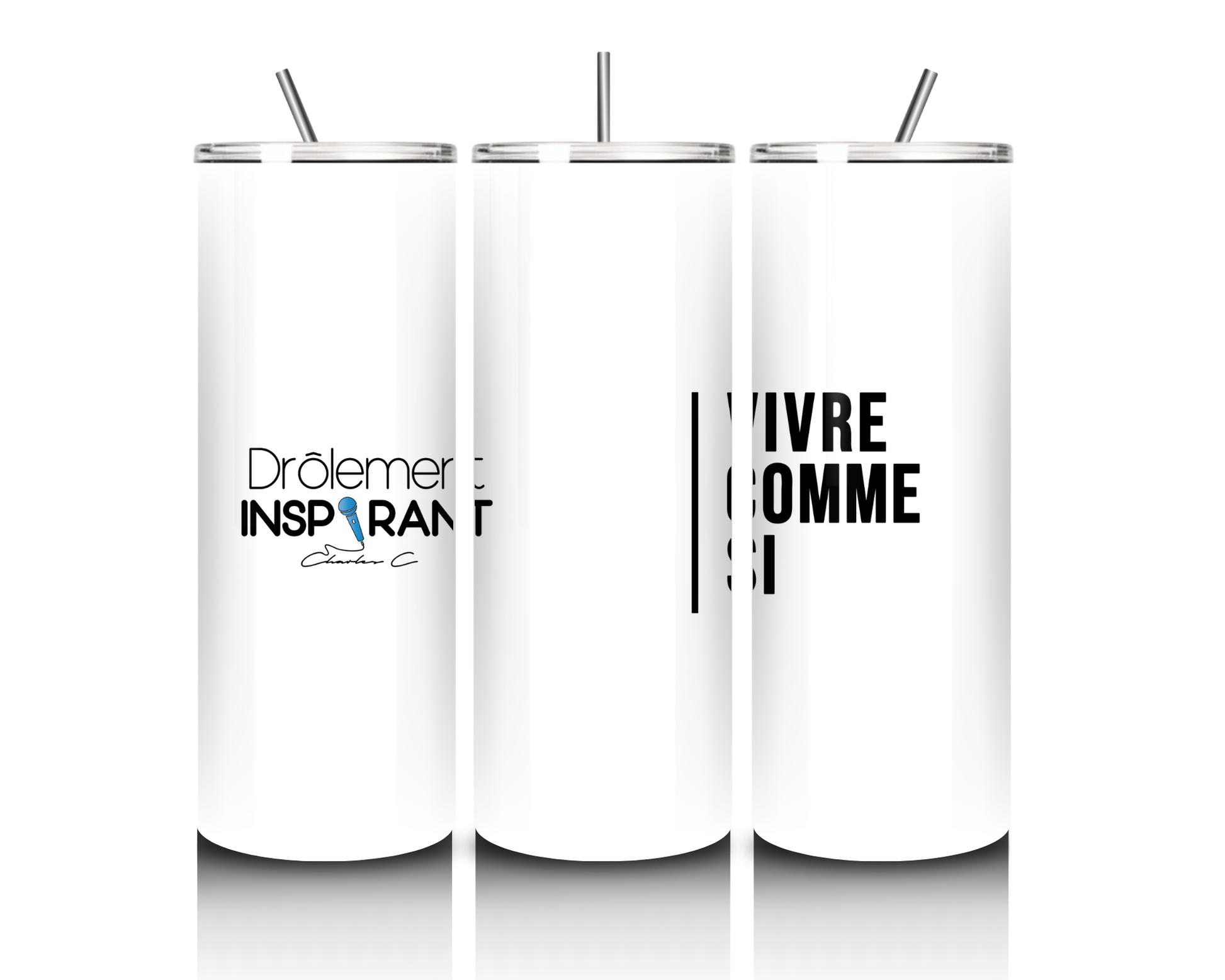 Gobelet 20 oz - Drôlement inspirant - citations variées