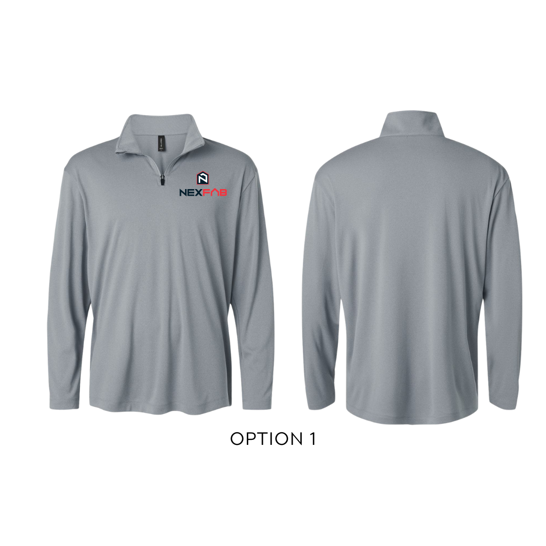 Polo Dri-fit manche longue demi-zip homme - NEXFAB
