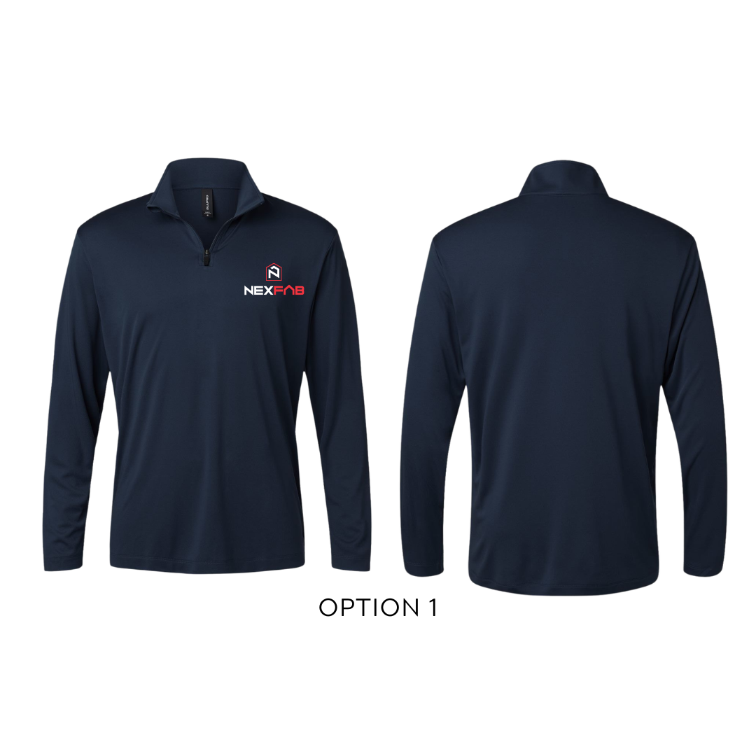 Polo Dri-fit manche longue demi-zip homme - NEXFAB