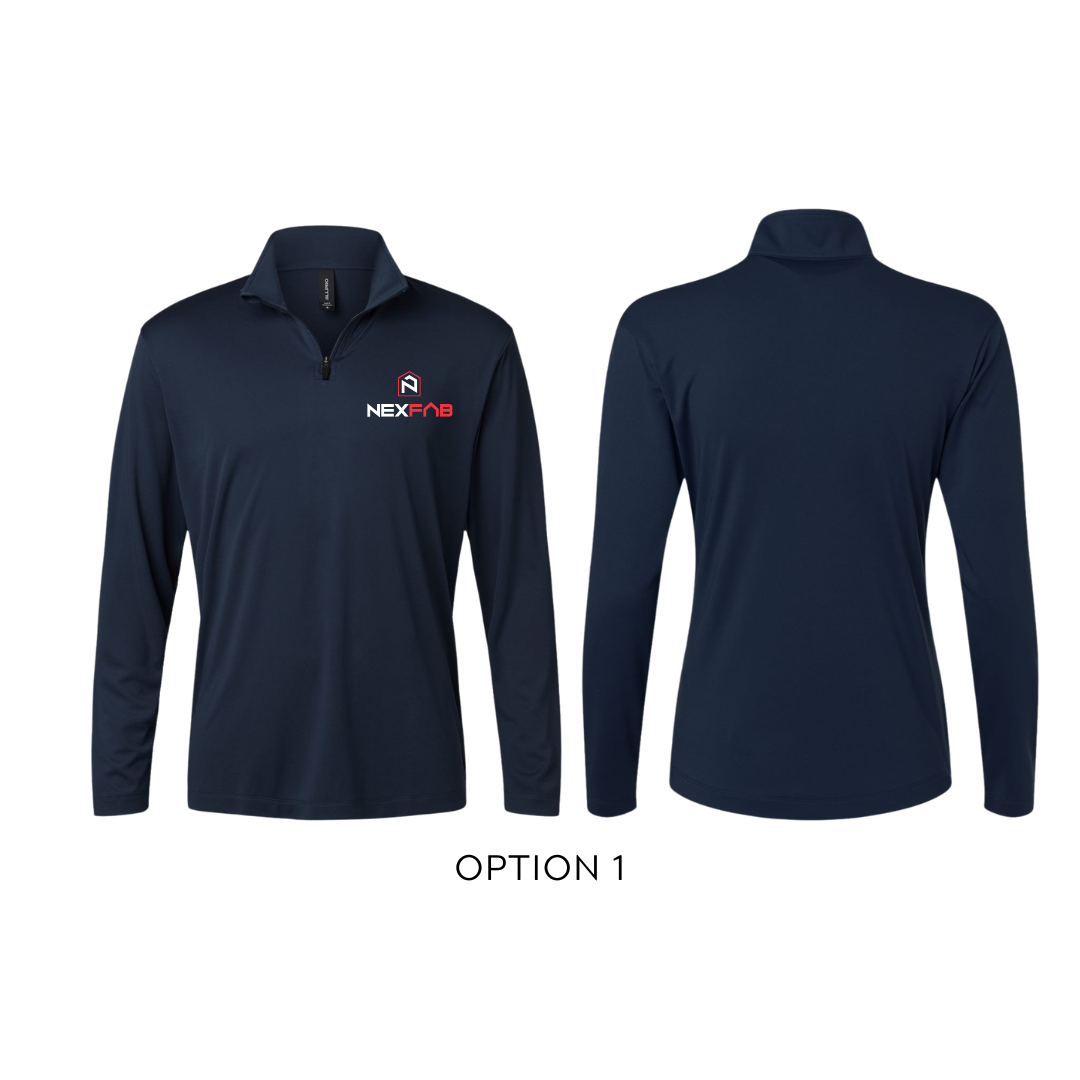Polo Dri-fit manche longue demi-zip femme - NEXFAB