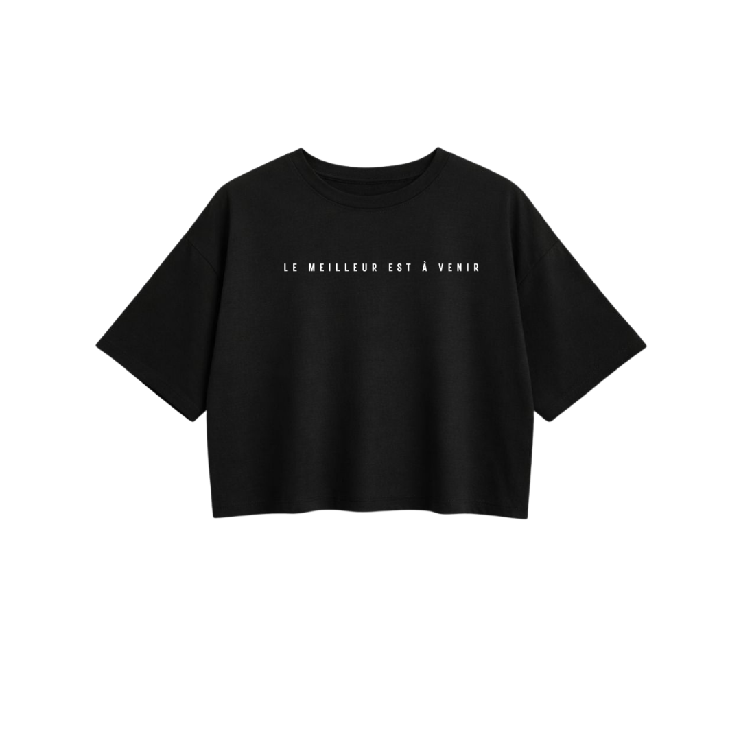 T-shirt crop en bambou - Drôlement inspirant - citations variées