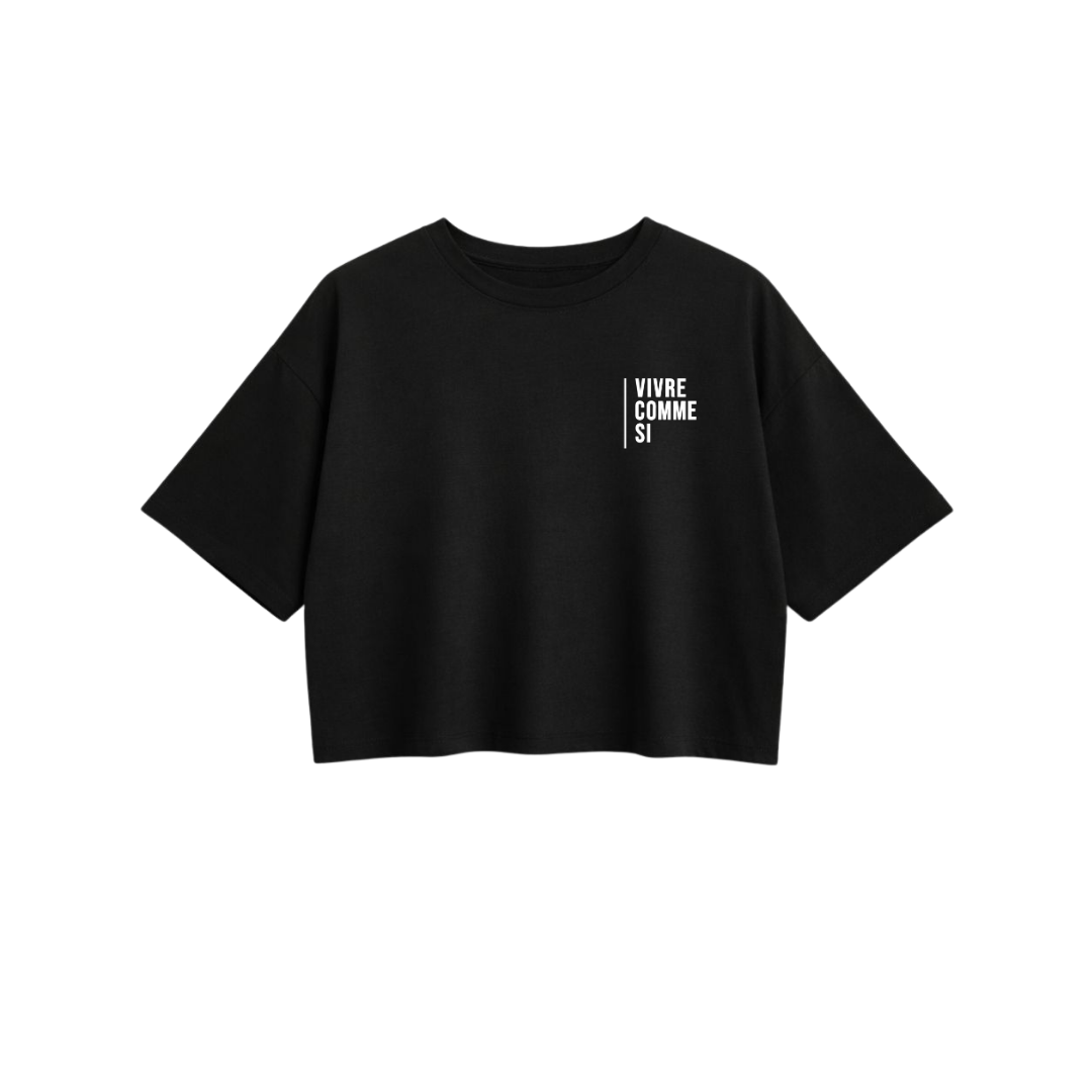 T-shirt crop en bambou - Drôlement inspirant - citations variées