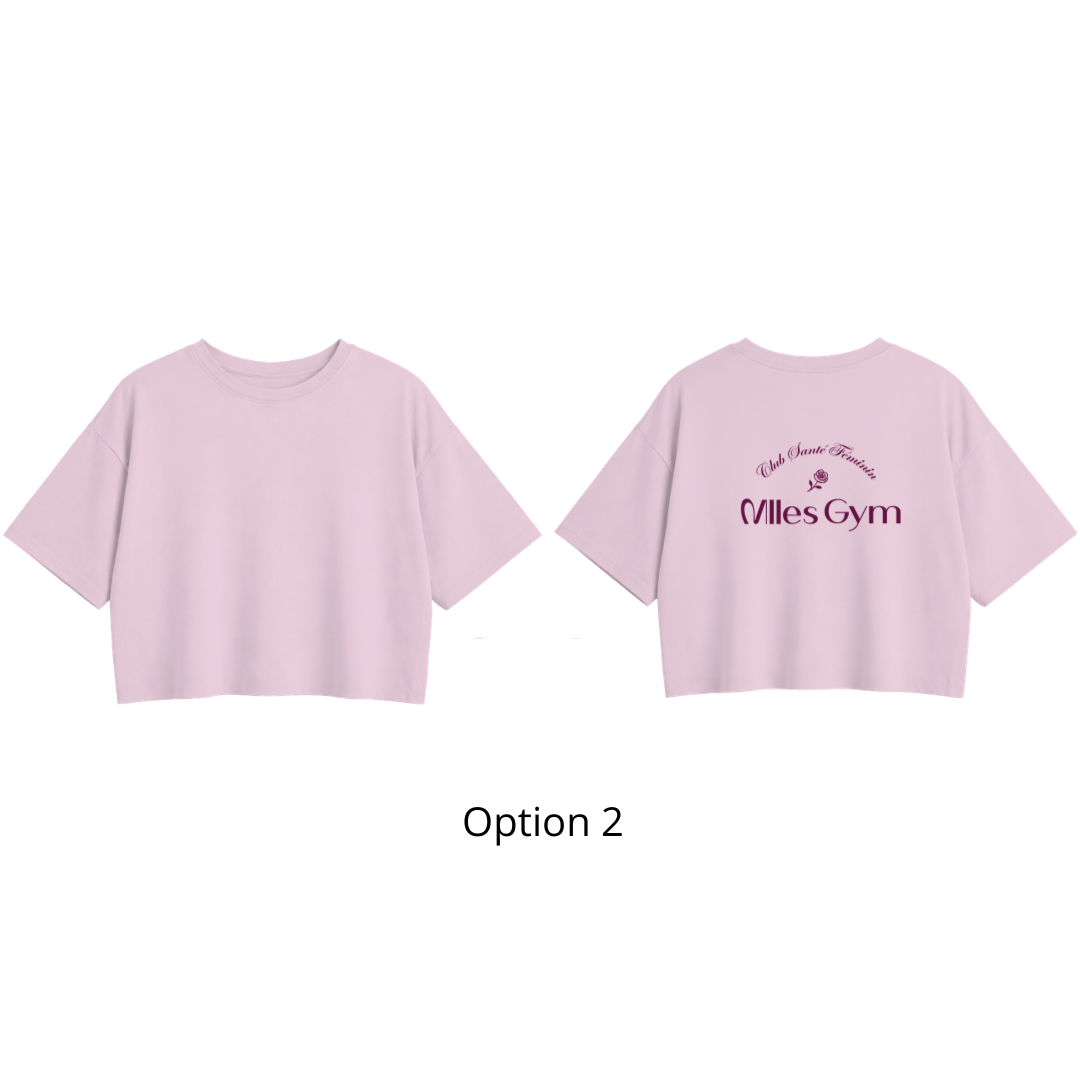 T-shirt crop prestige en bambou - Mlle Gym