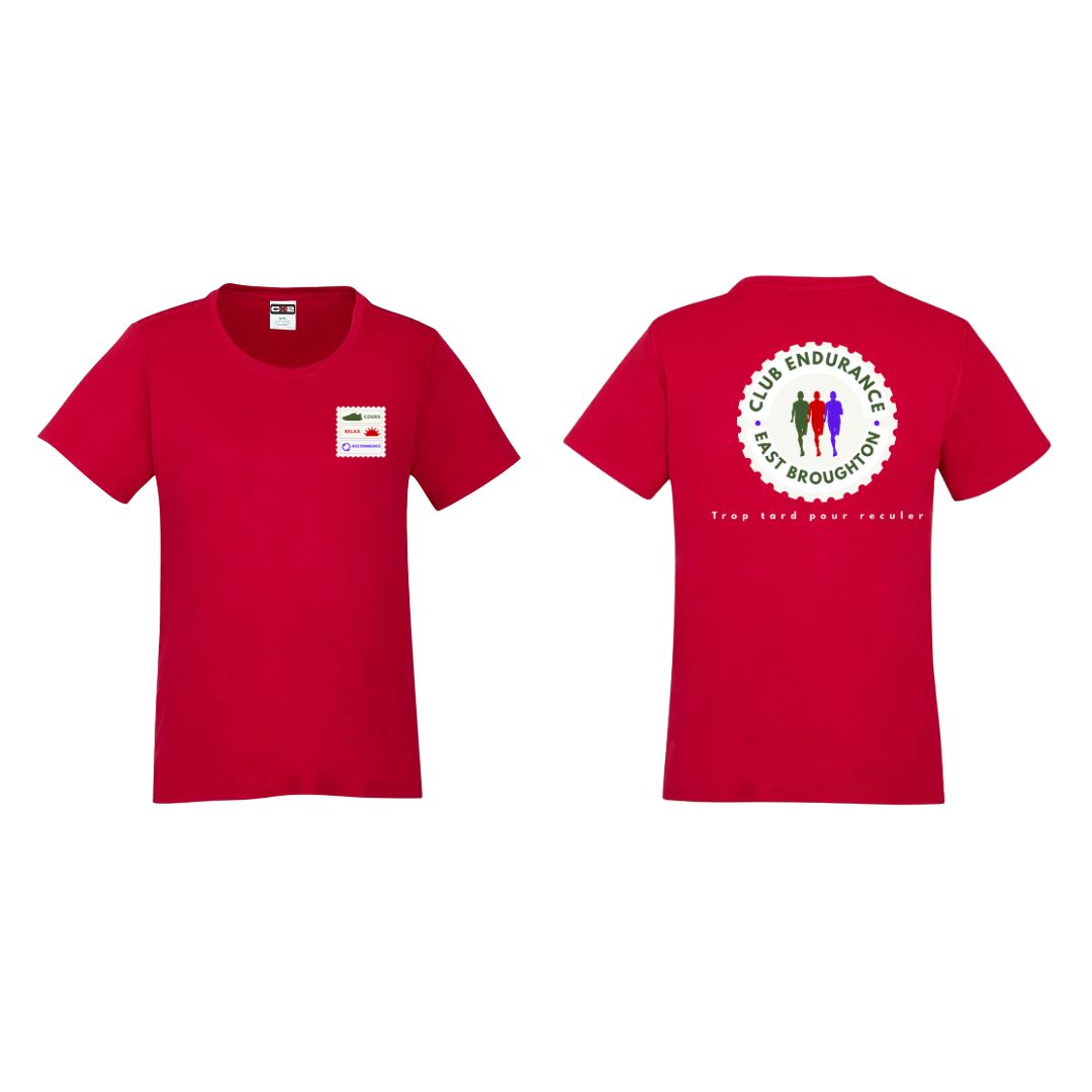 T-shirt DryFit pour femme rouge - Club Endurance EB