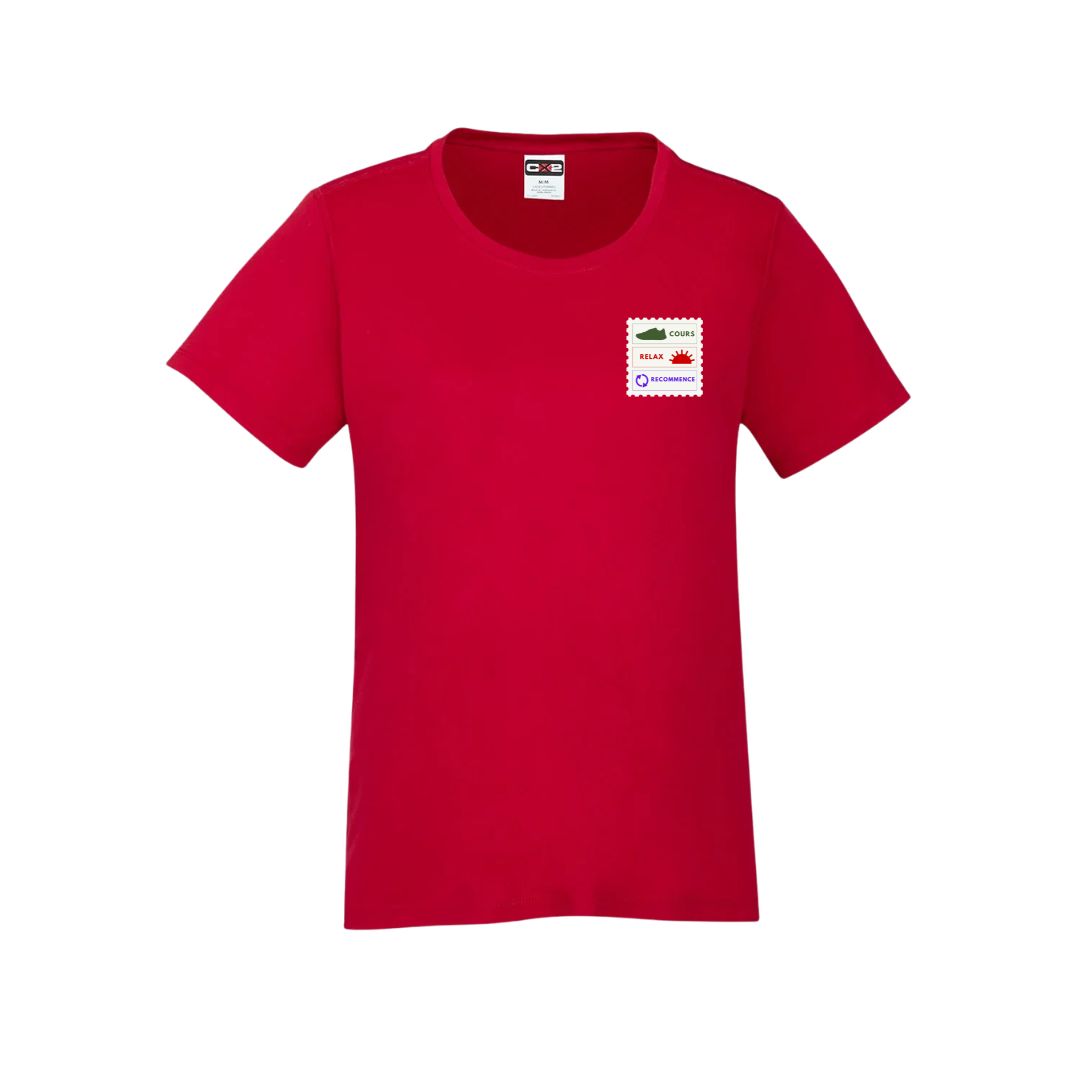 T-shirt DryFit pour femme rouge - Club Endurance EB