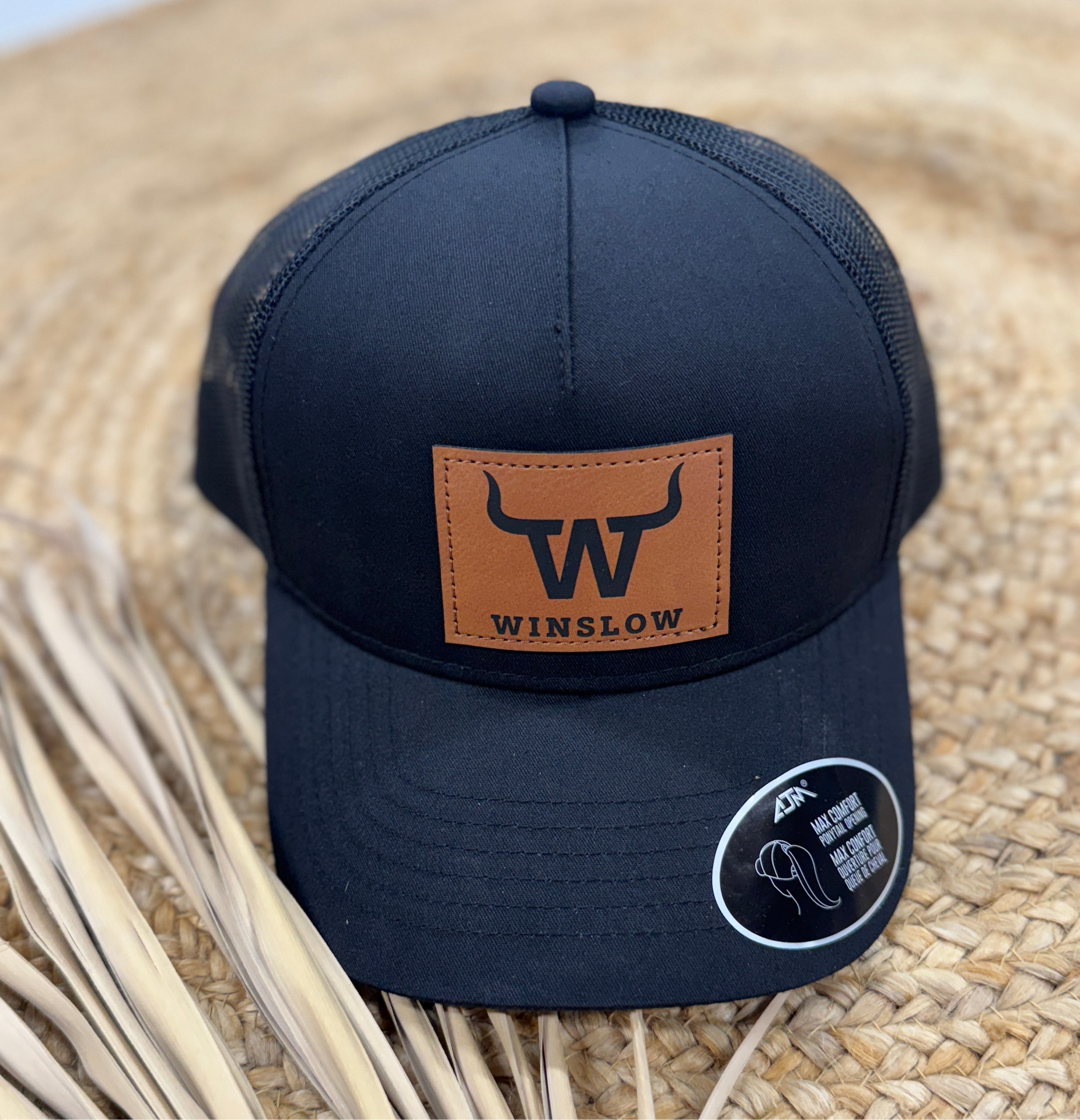 Casquette Winslow «pony tail» avec mesh ajustable - NOIR