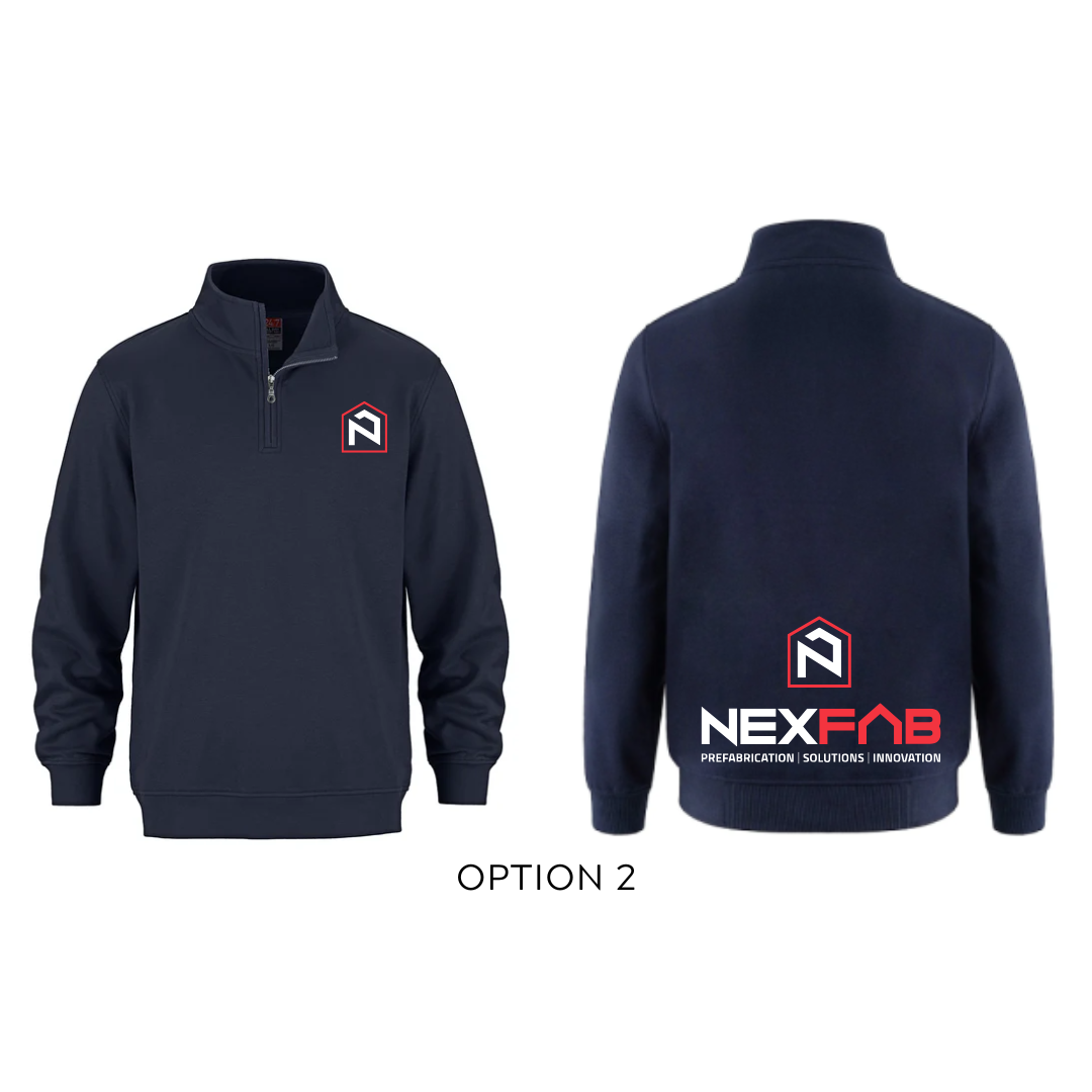 Hoodie demi-zip unisexe classique - NEXFAB