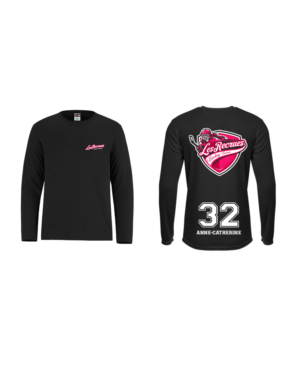 Chandail manche longue Dri-Fit unisexe - Les Recrues