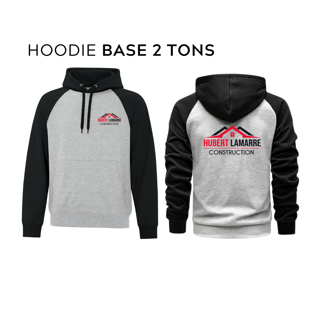 Hoodie unisexe de base 2 tons - CONSTRUCTION HUBERT LAMARRE