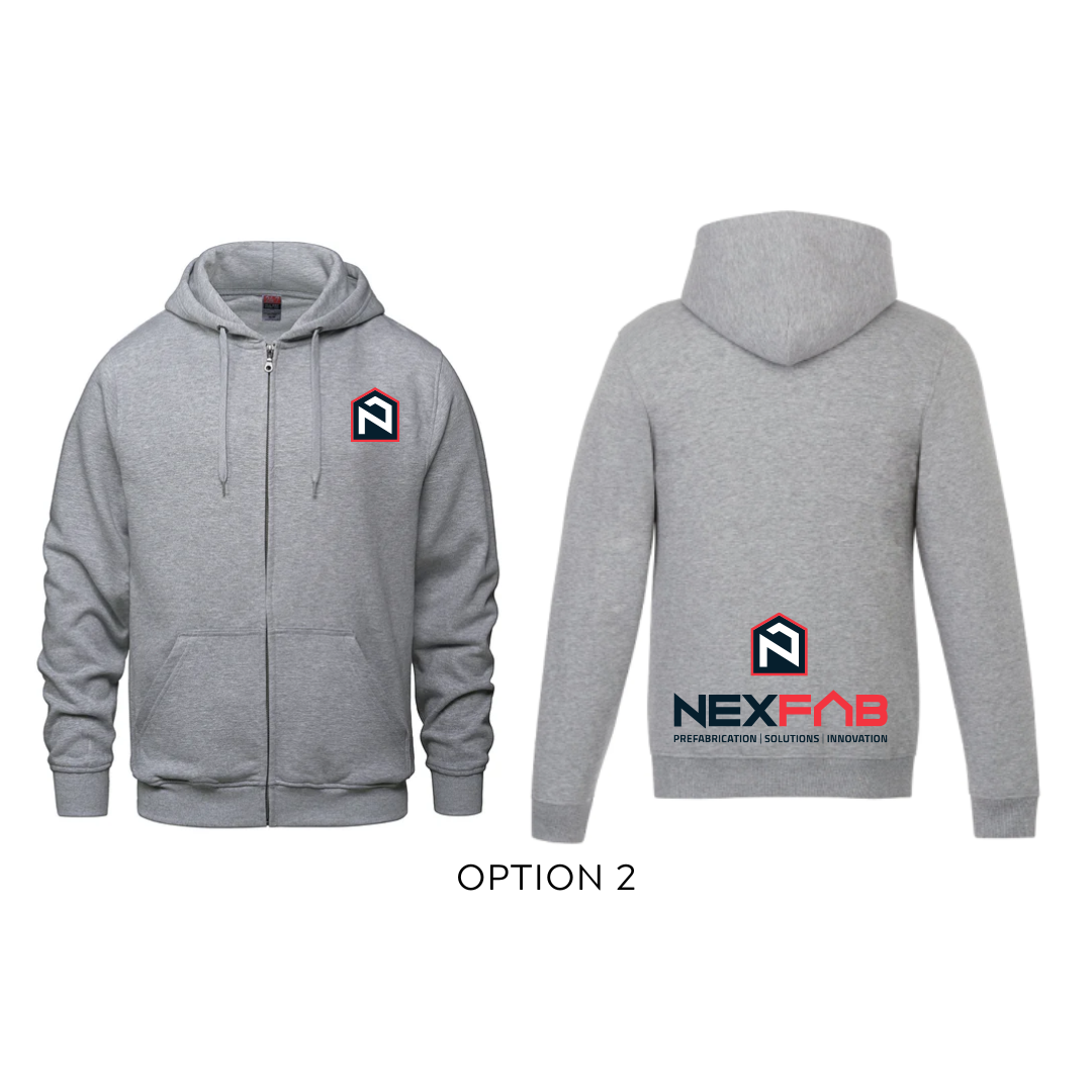 Hoodie à zip complet unisexe - NEXFAB