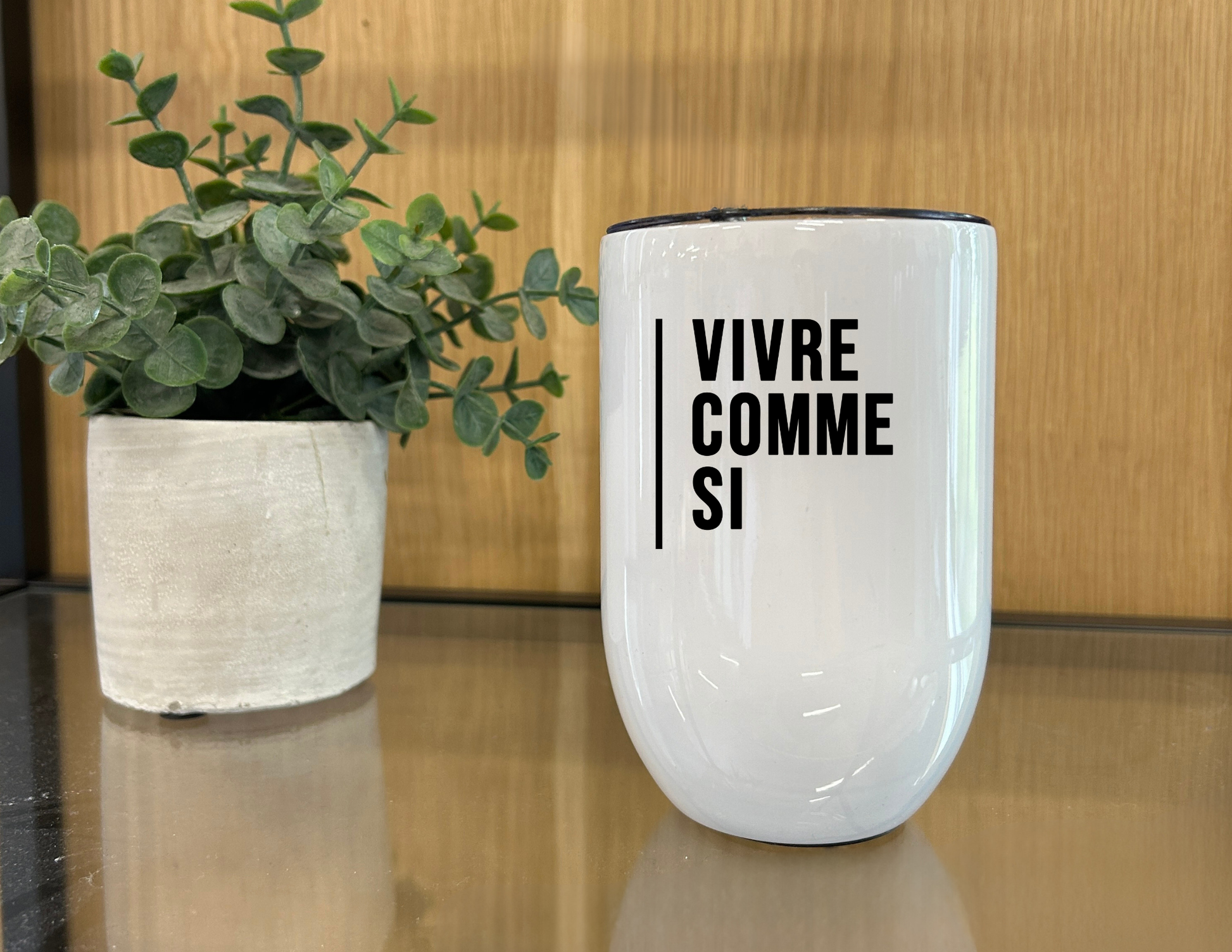 Verre à vin - Drôlement inspirant - citations variées
