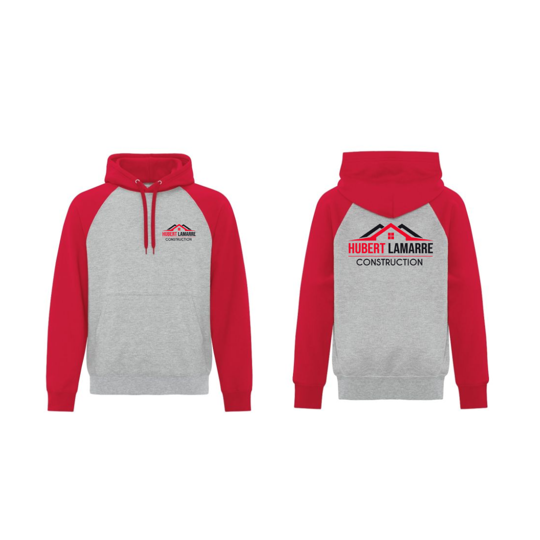 Hoodie unisexe de base 2 tons - CONSTRUCTION HUBERT LAMARRE