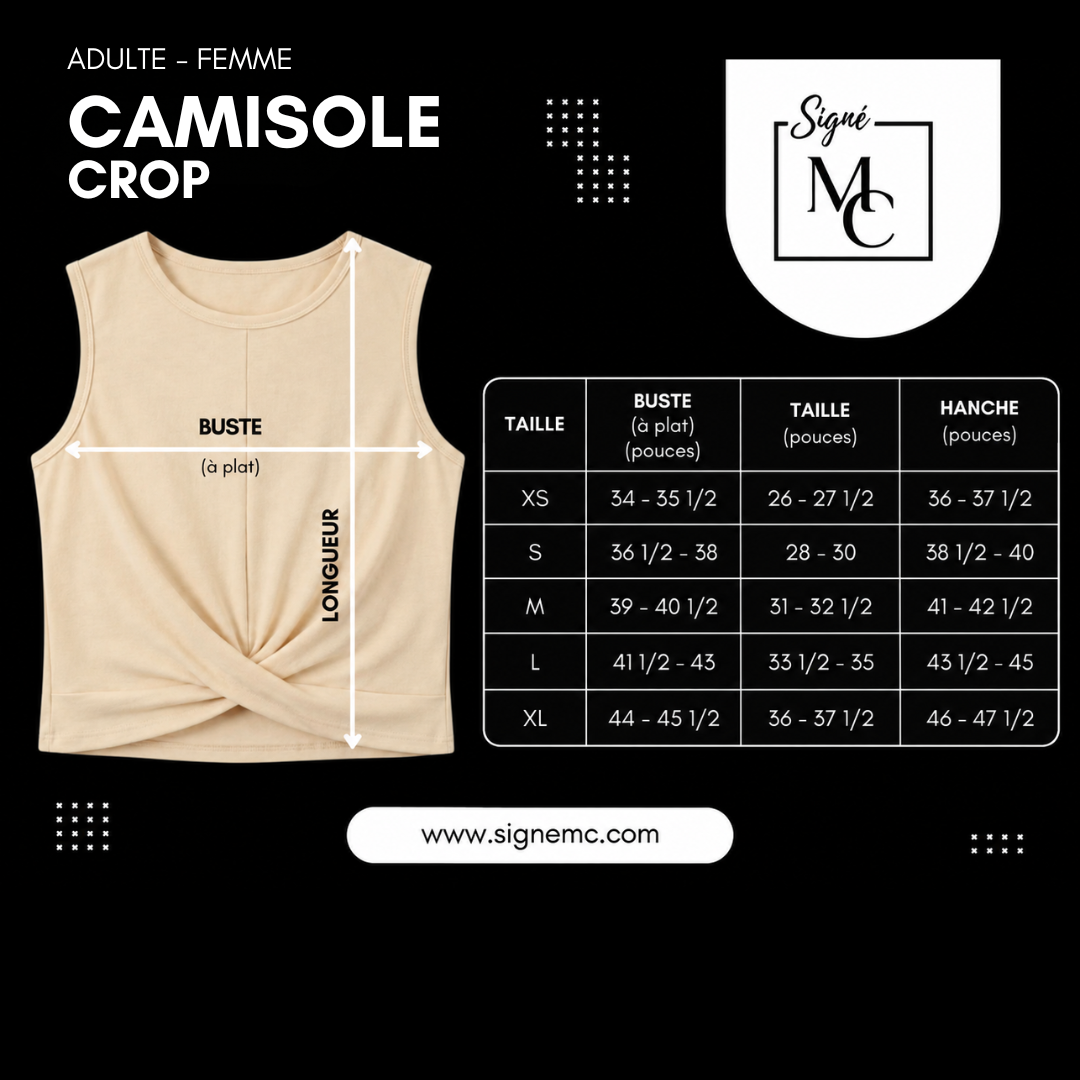 Camisole crop femme prestige en bambou - Coach C2