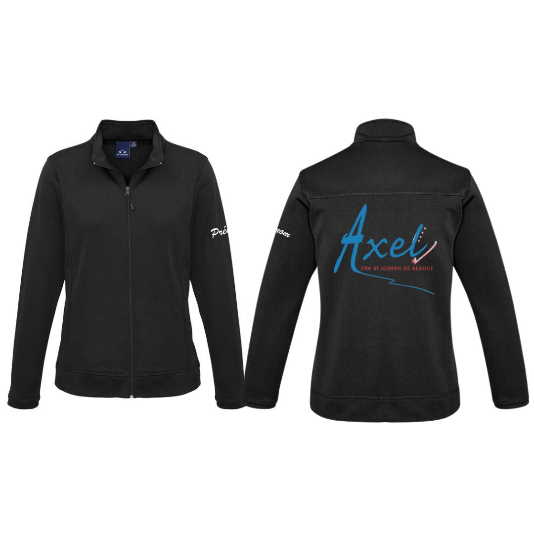 Veste Axel à zip pour femme - Noir