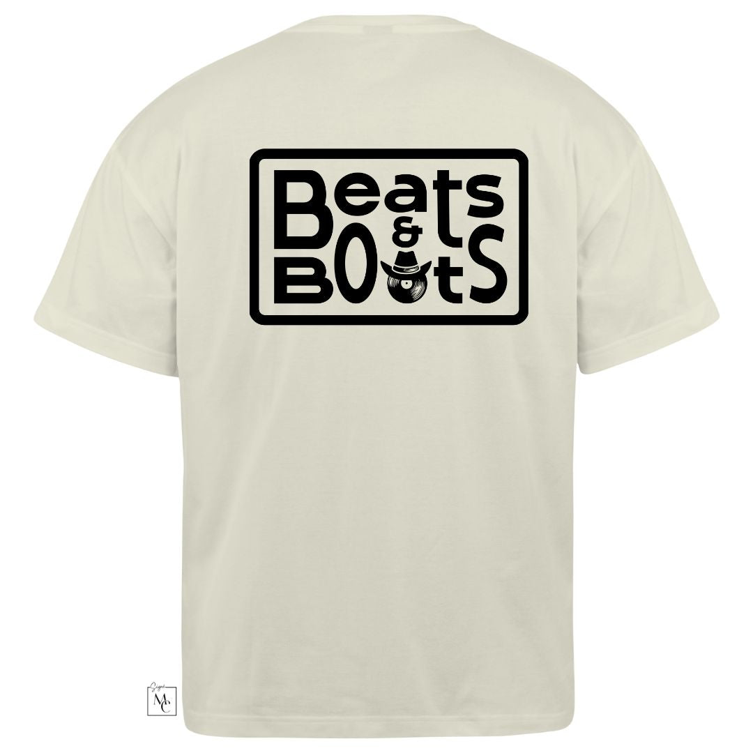 T-shirt oversize Beats&Boots ivoire pour femmes