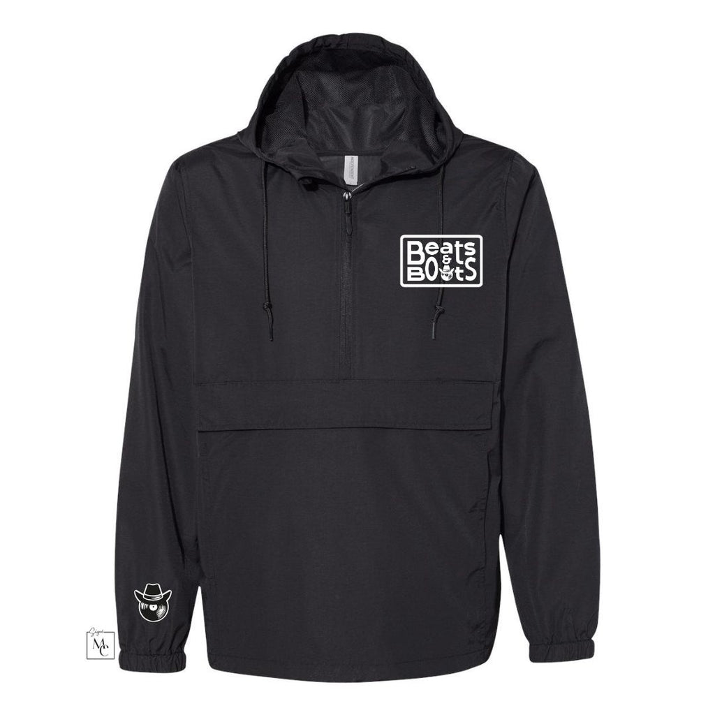 Manteau imperméable demi-zip Beats&Boots noir