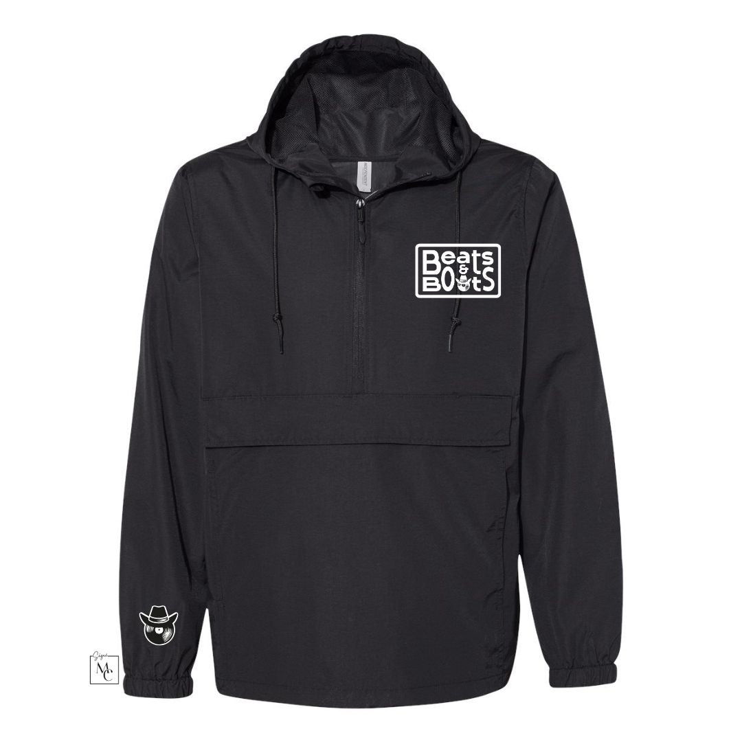 Manteau imperméable demi-zip Beats&Boots noir