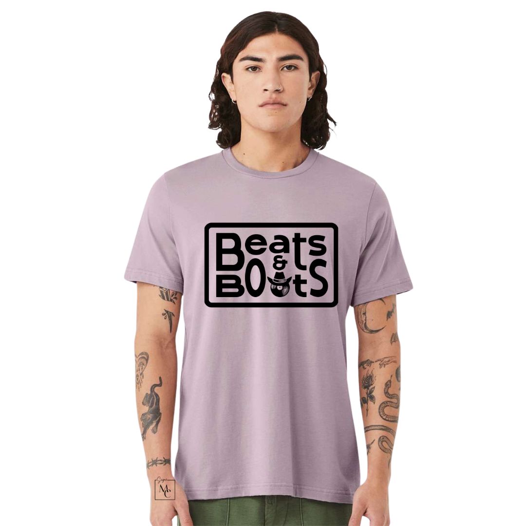 T-shirt unisexe Beats&Boots violet pâle