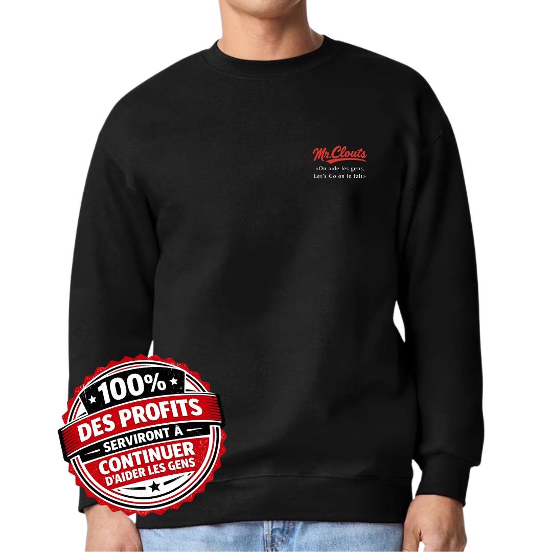 Crewneck de base noir - Mr. Clouts