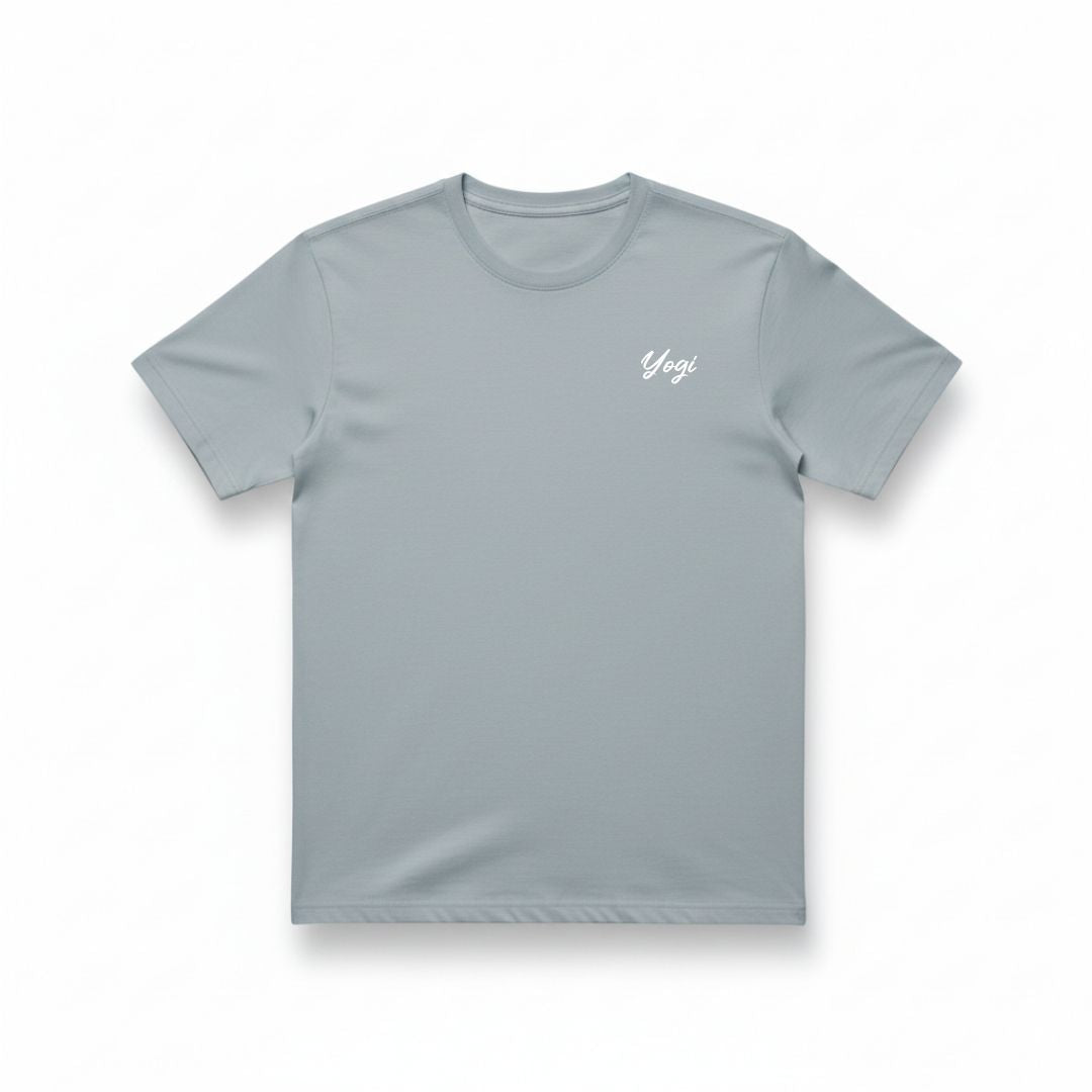 T-shirt unisexe prestige MomMe&Cie en bambou - Bleu ciel - Mélissa Poudrier