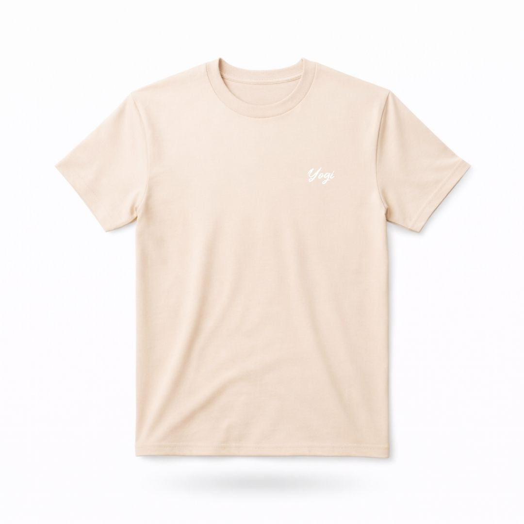 T-shirt unisexe prestige MomMe&Cie en bambou - Ivoire - Mélissa Poudrier