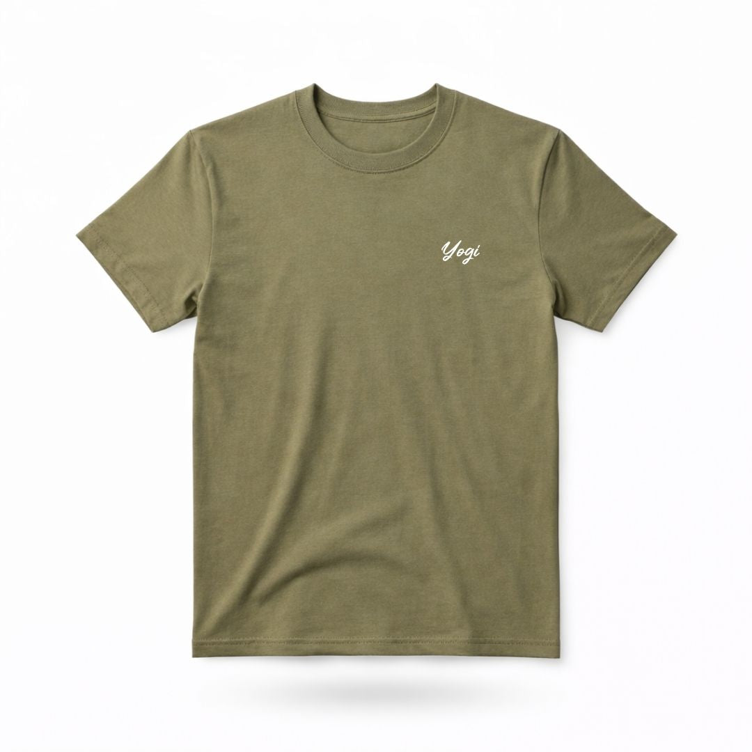 T-shirt unisexe prestige MomMe&Cie en bambou - Olive - Mélissa Poudrier