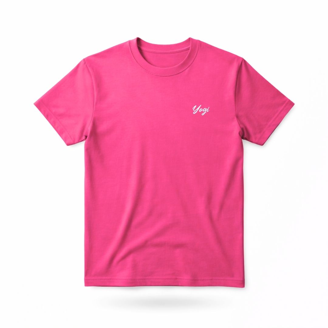 T-shirt unisexe prestige MomMe&Cie en bambou - Magenta - Mélissa Poudrier
