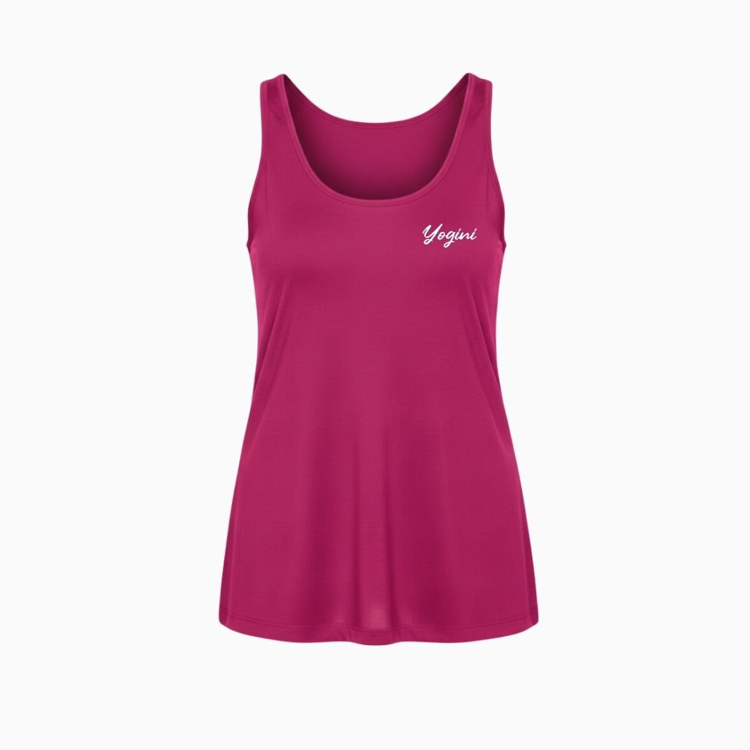 Camisole longue femme prestige MomMe&Cie en bambou - Magenta - Mélissa Poudrier