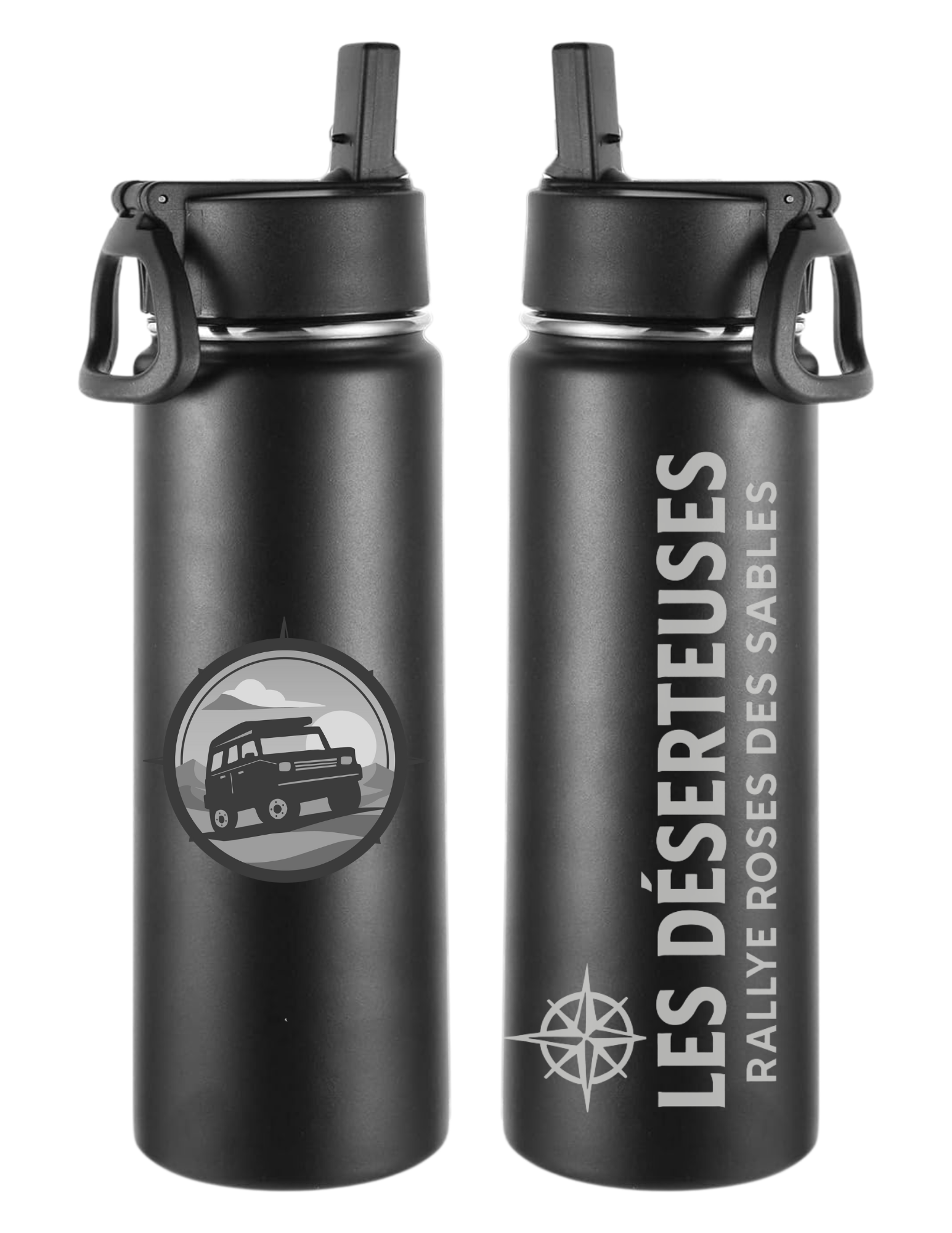 Bouteille isotherme avec logo gravé - Déserteuses