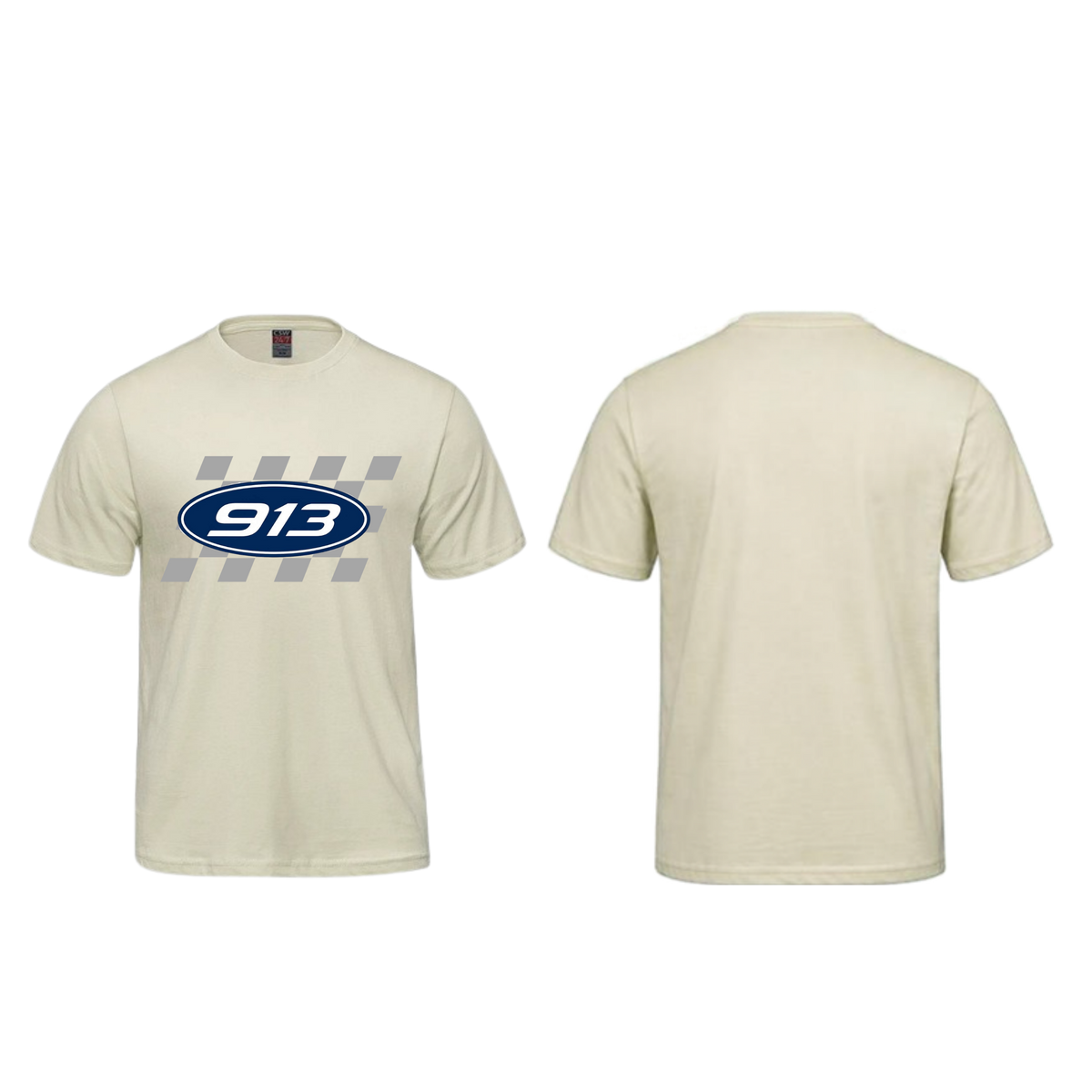 T-shirt Adulte-logo damier-devant-Roan Pleau