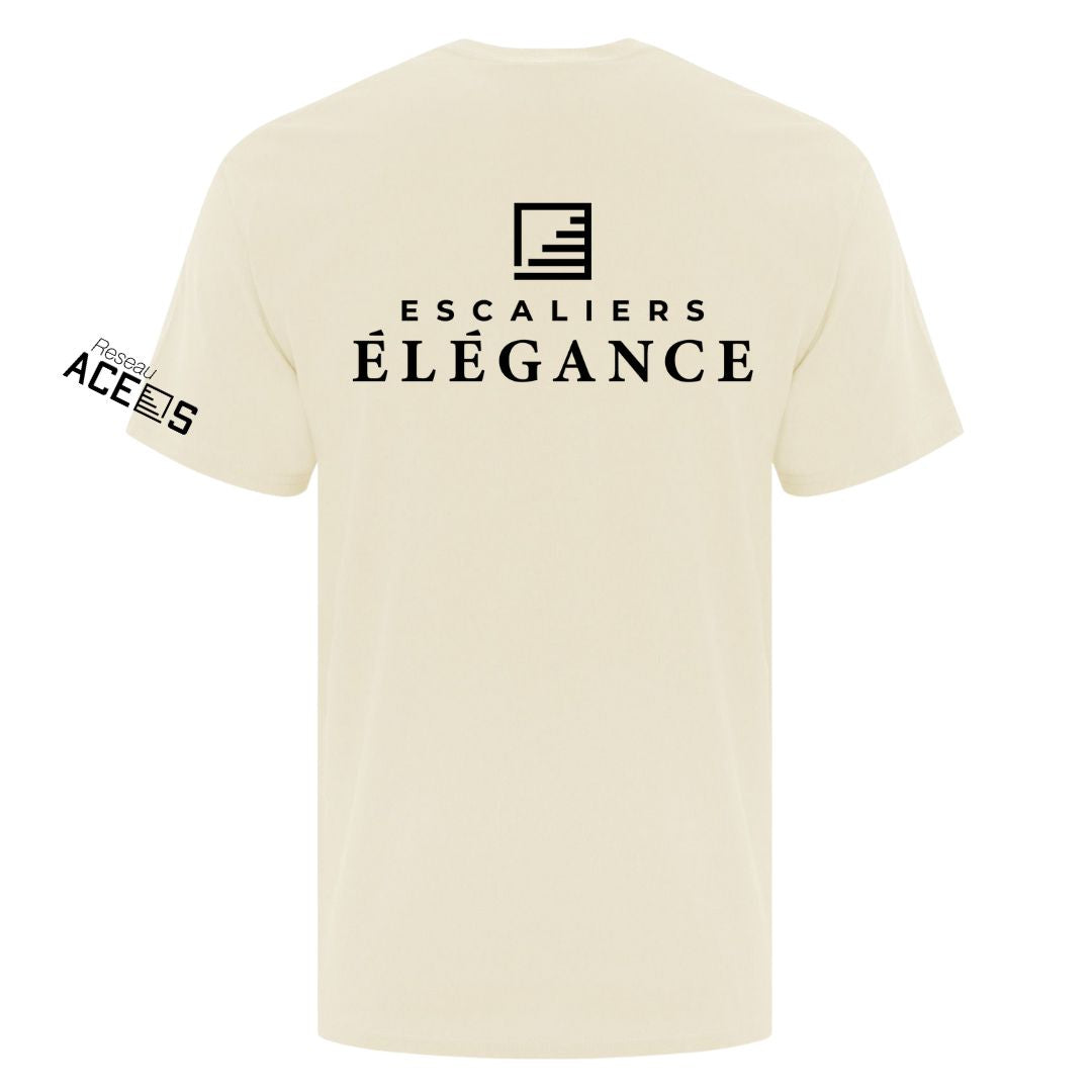 T-shirt unisexe naturel | Escaliers Élégance