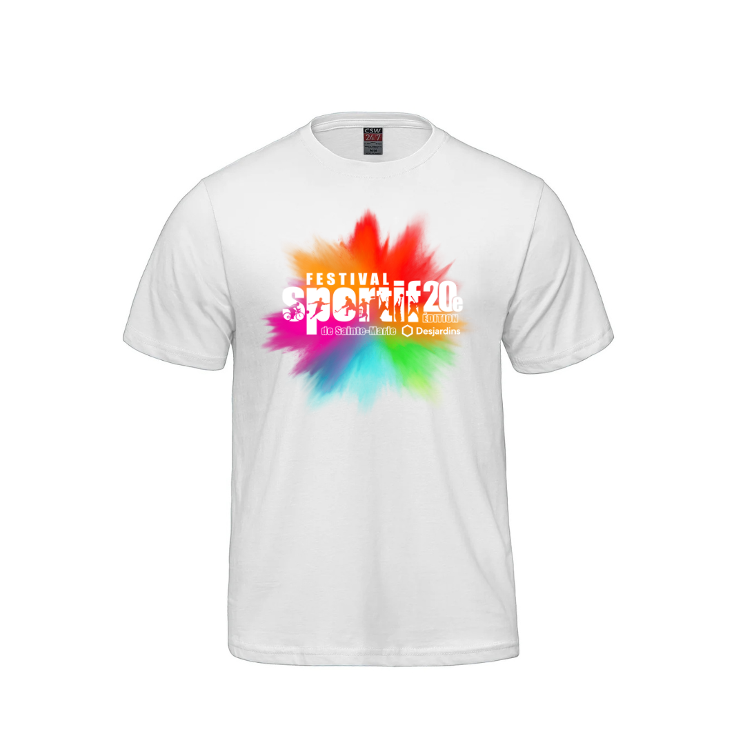 T-shirt Dry-fit - La course en couleurs