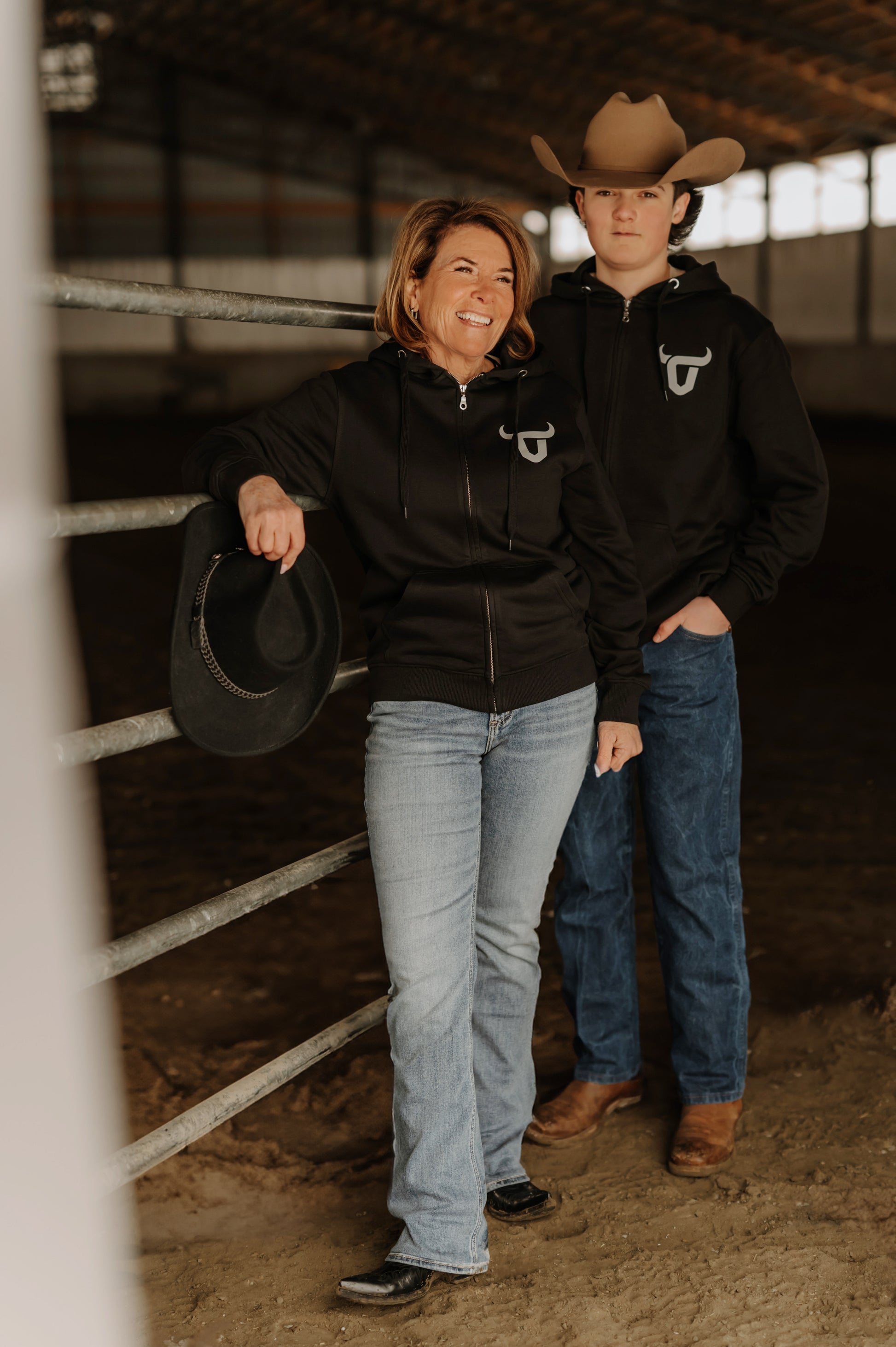 Hoodie à zip complet unisexe noir pour adulte Festival du Boeuf d'Inverness