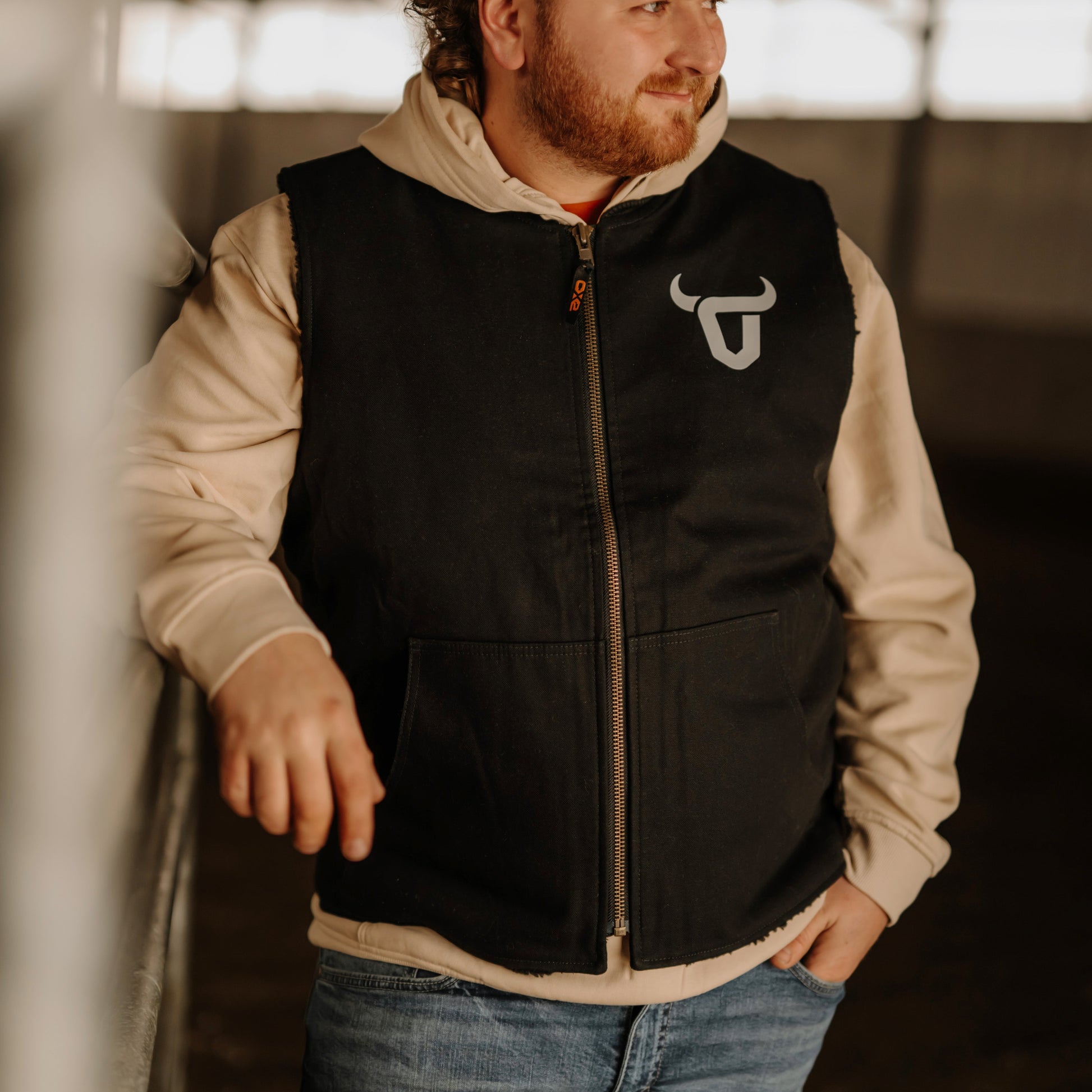 Veste sans manches robuste doublée de Sherpa Festival du Boeuf d'Inverness