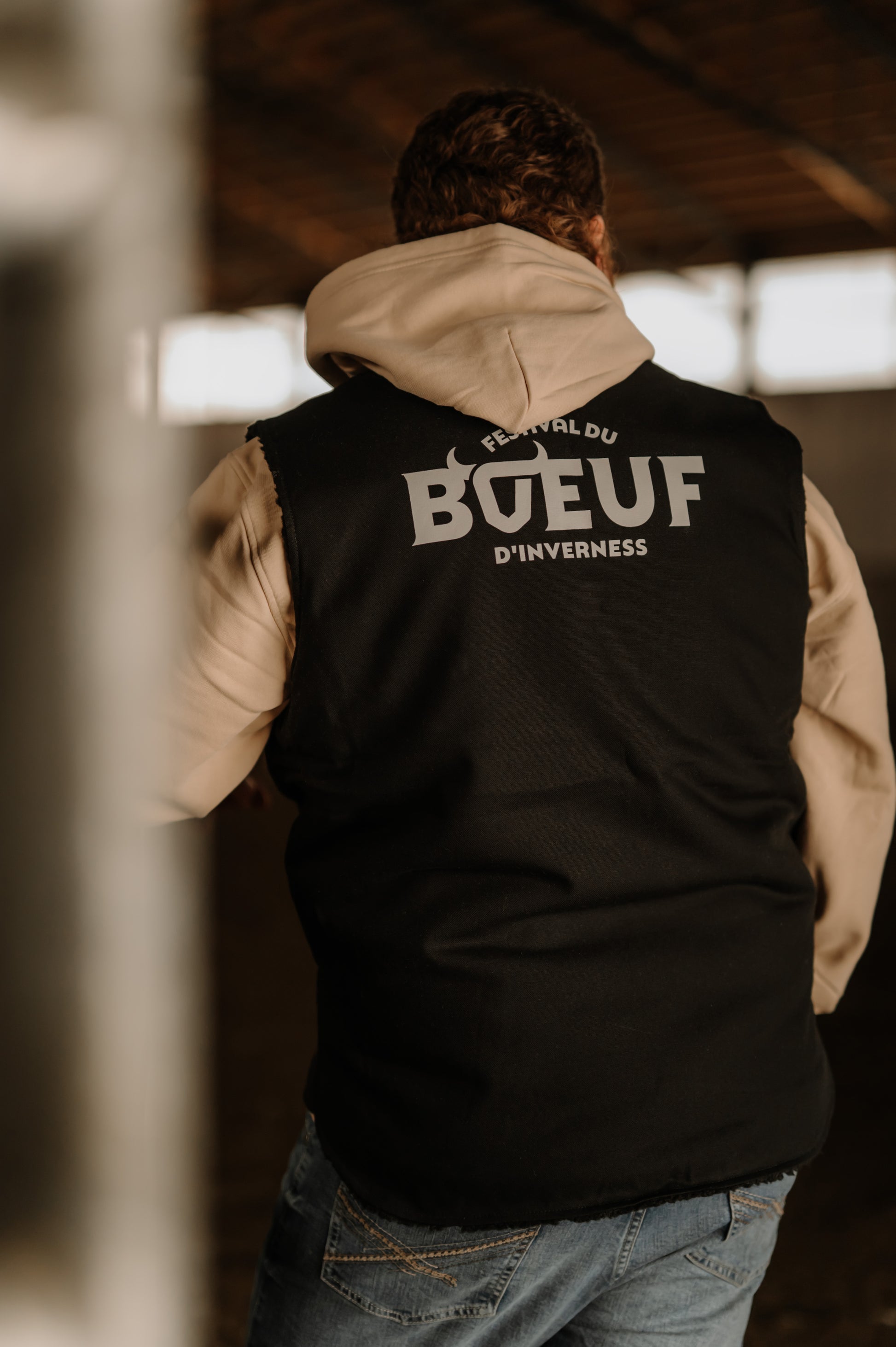 Veste sans manches robuste doublée de Sherpa Festival du Boeuf d'Inverness