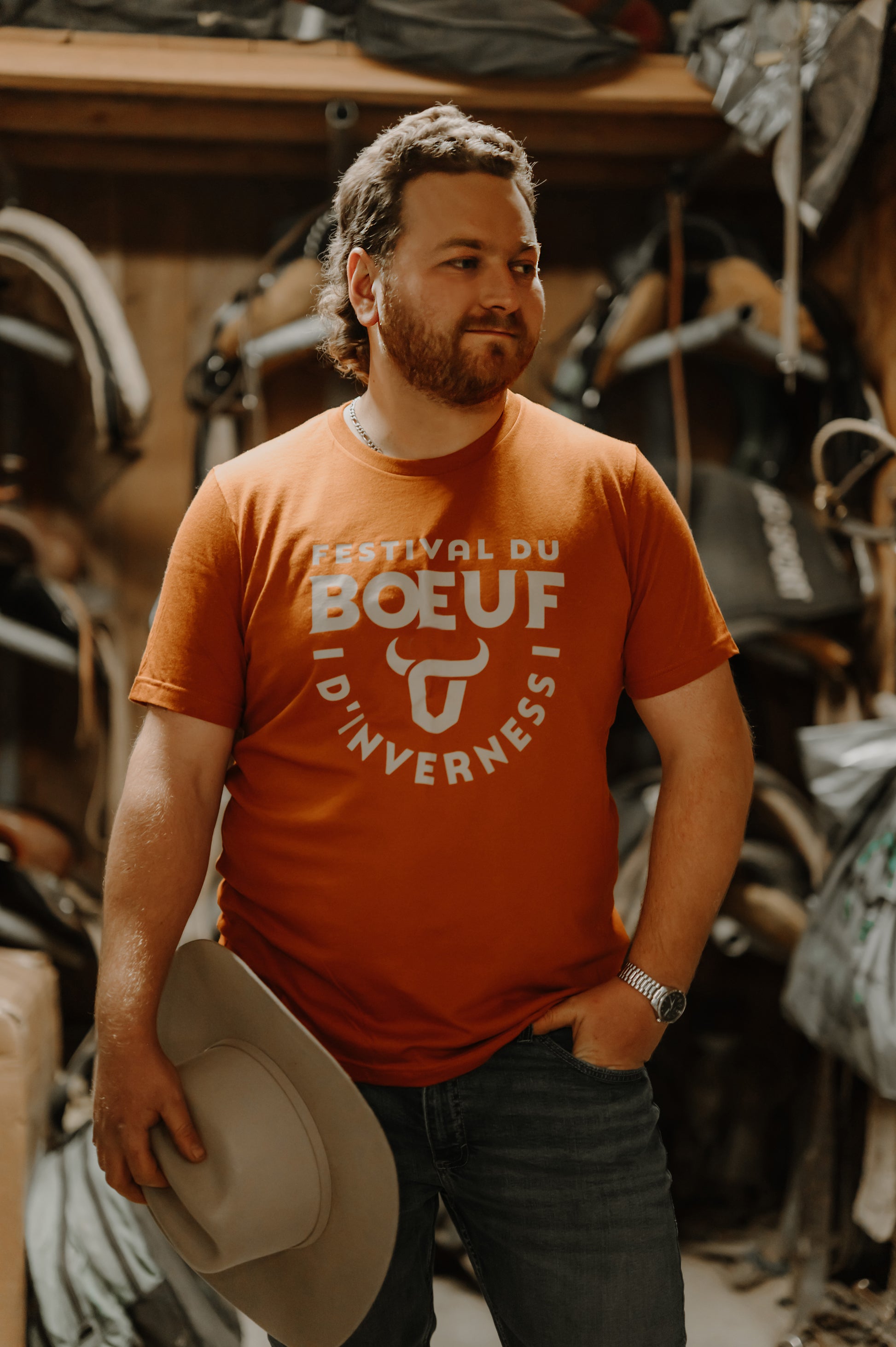 T-shirt unisexe pour adulte Festival du Boeuf d'Inverness