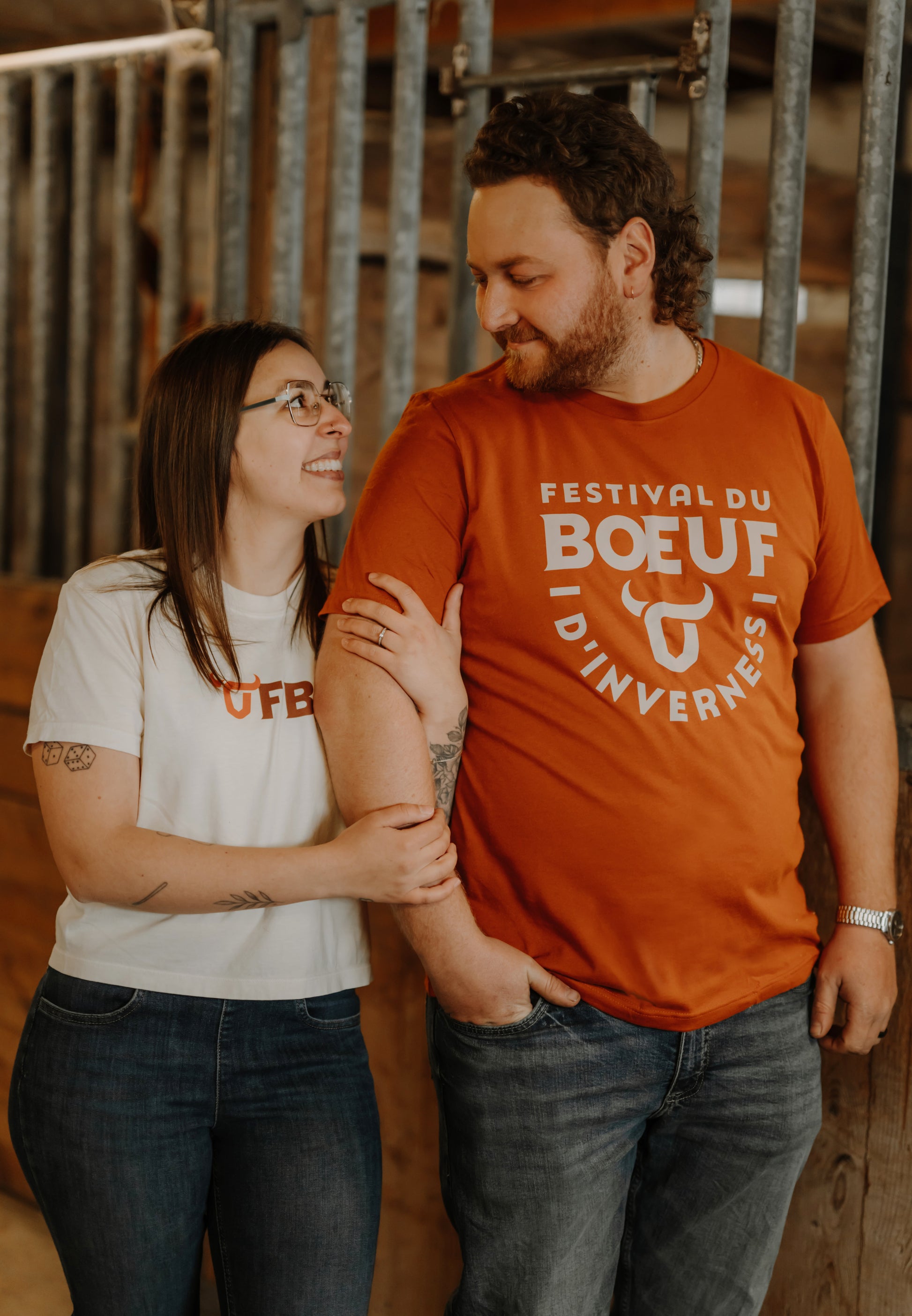 T-shirt crop pour femmes Festival du Boeuf d'Inverness