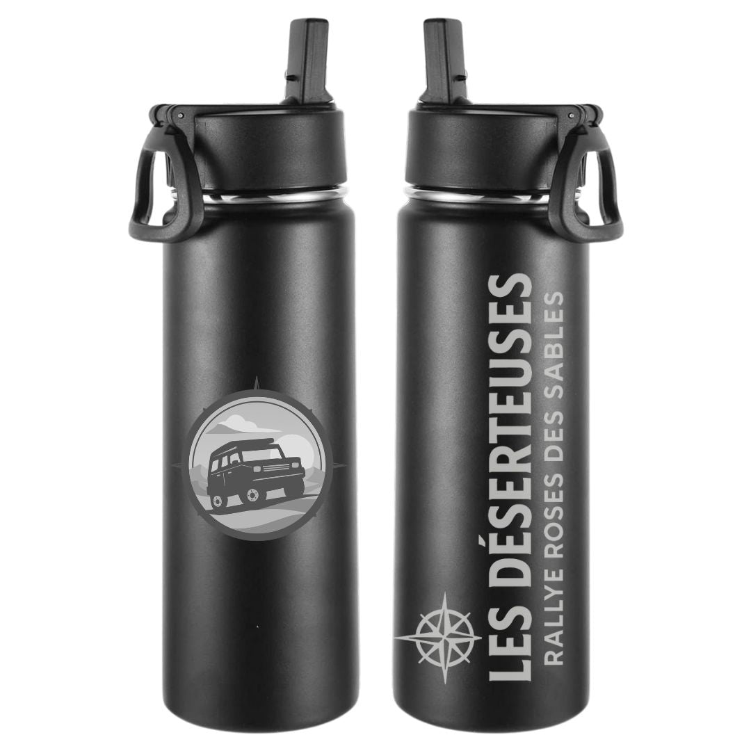 Bouteille isotherme avec logo gravé - Déserteuses