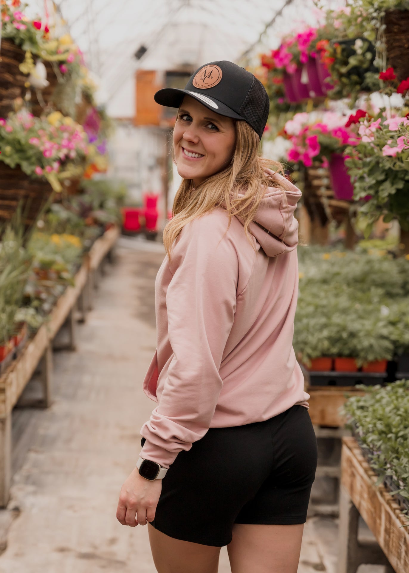 Hoodie unisexe prestige MomMe&Cie en bambou - Rose