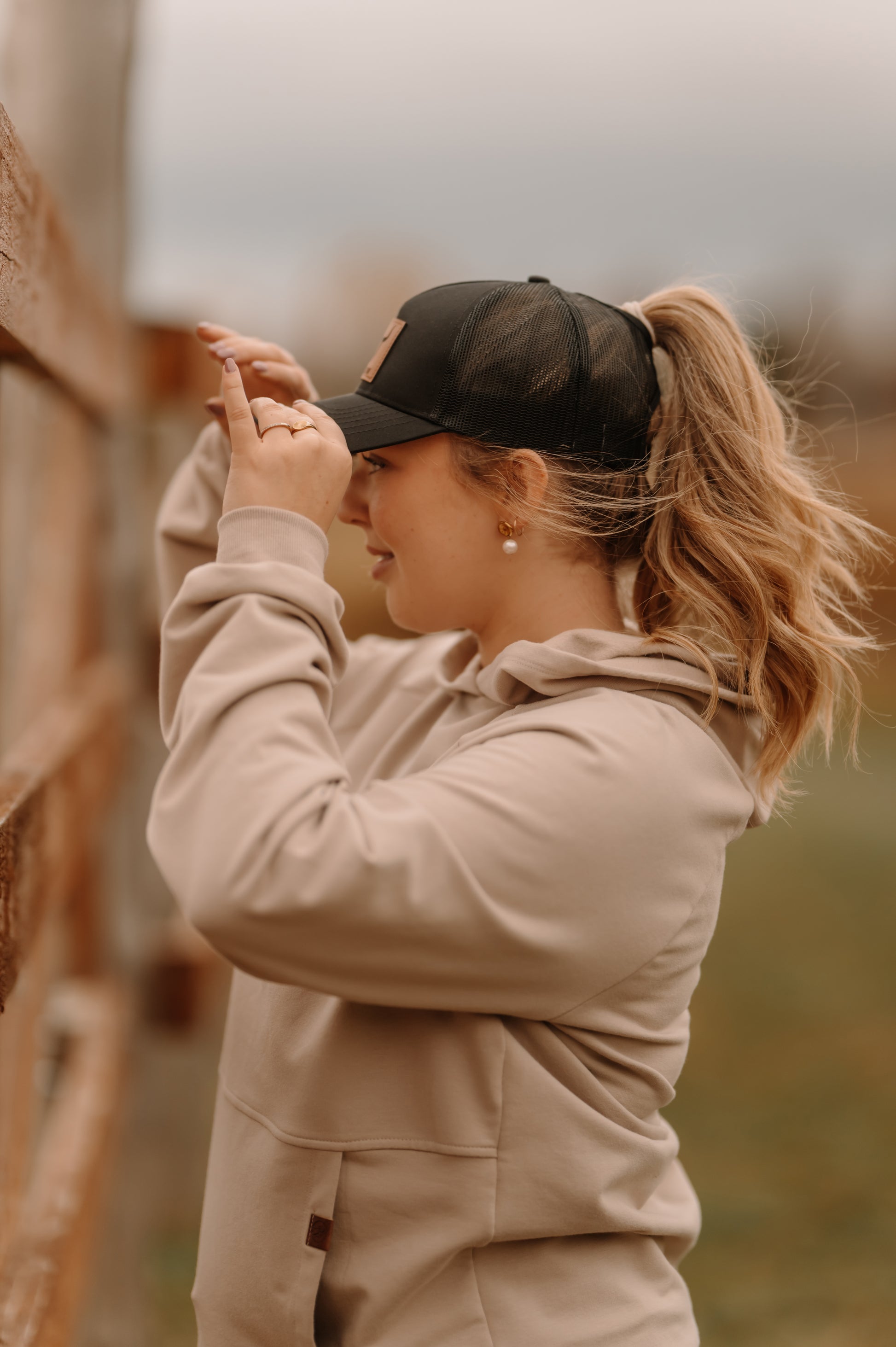 Hoodie Sam unisexe sable en bambou fleece